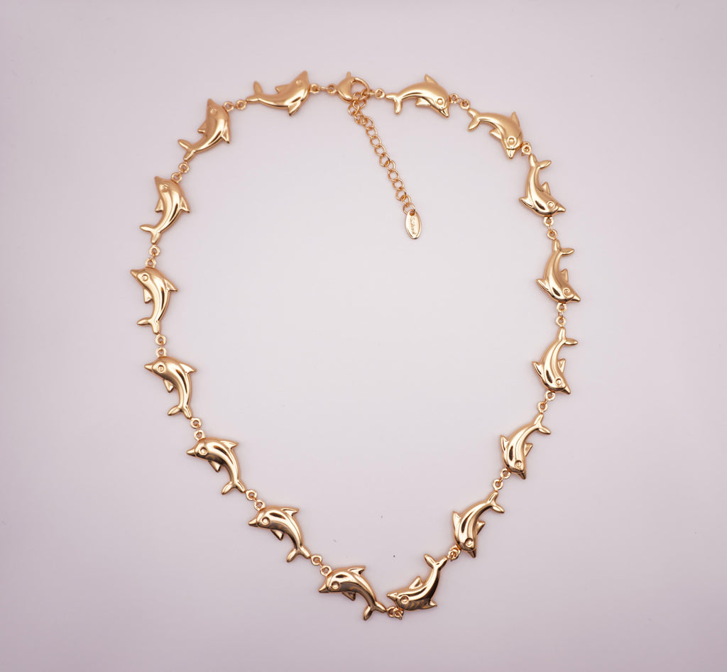Dolphin Link Necklace