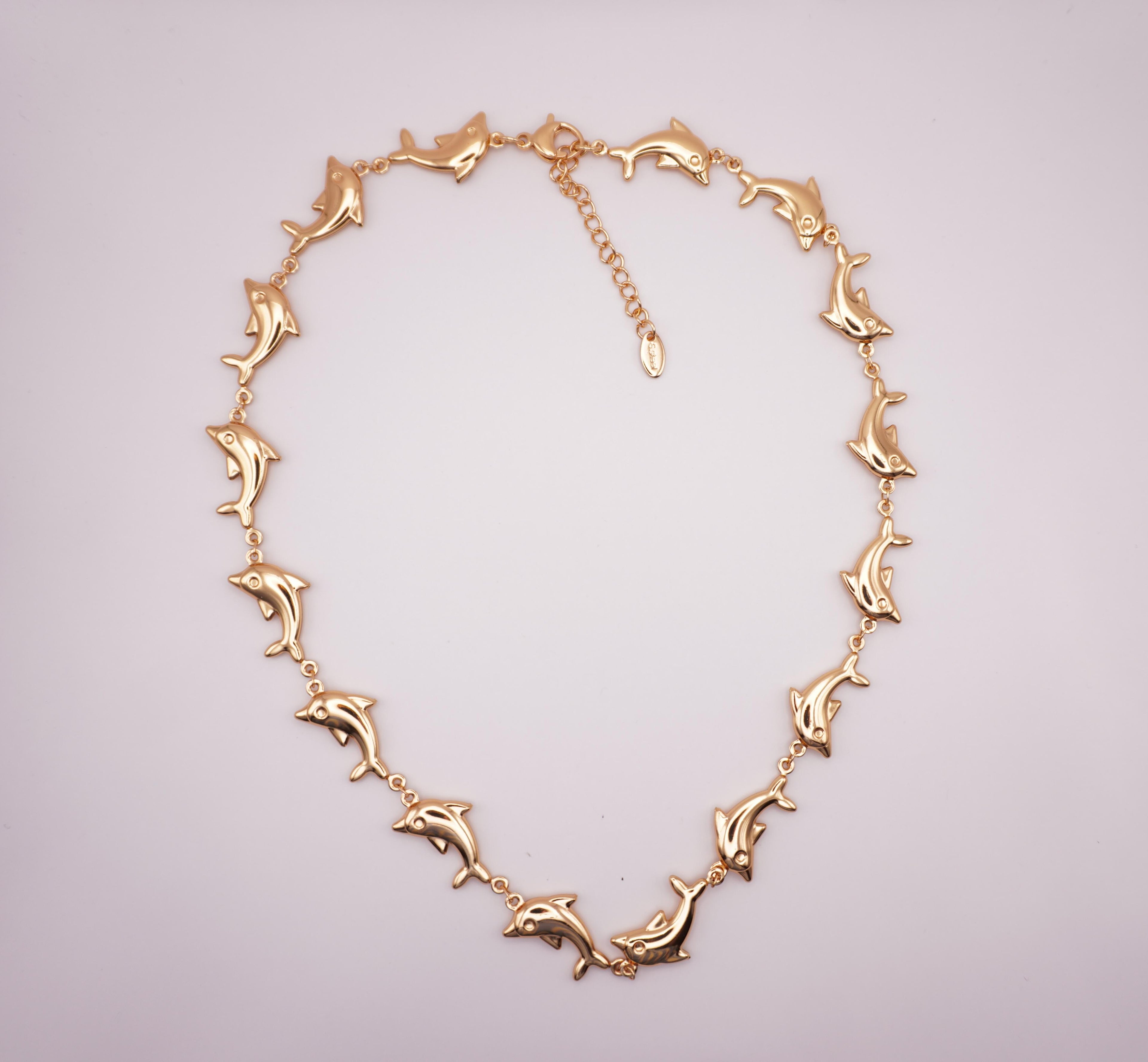 Dolphin Link Necklace