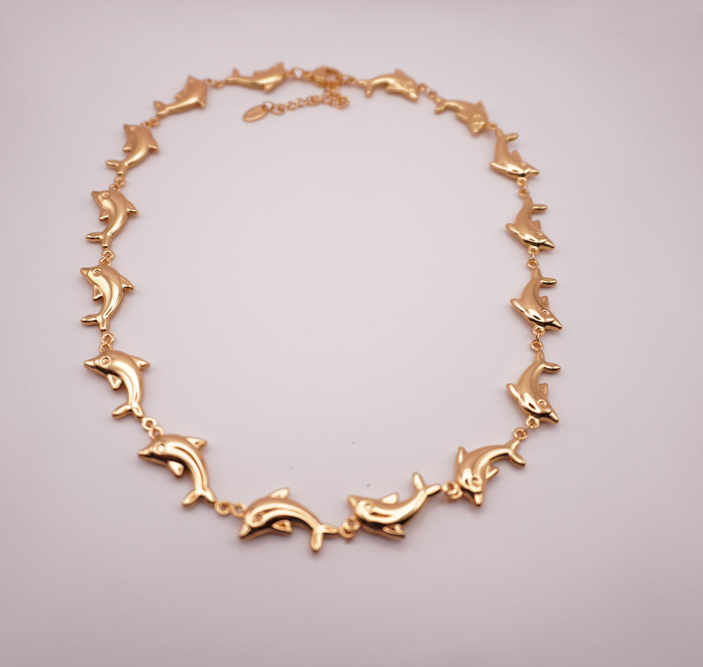 Dolphin Link Necklace