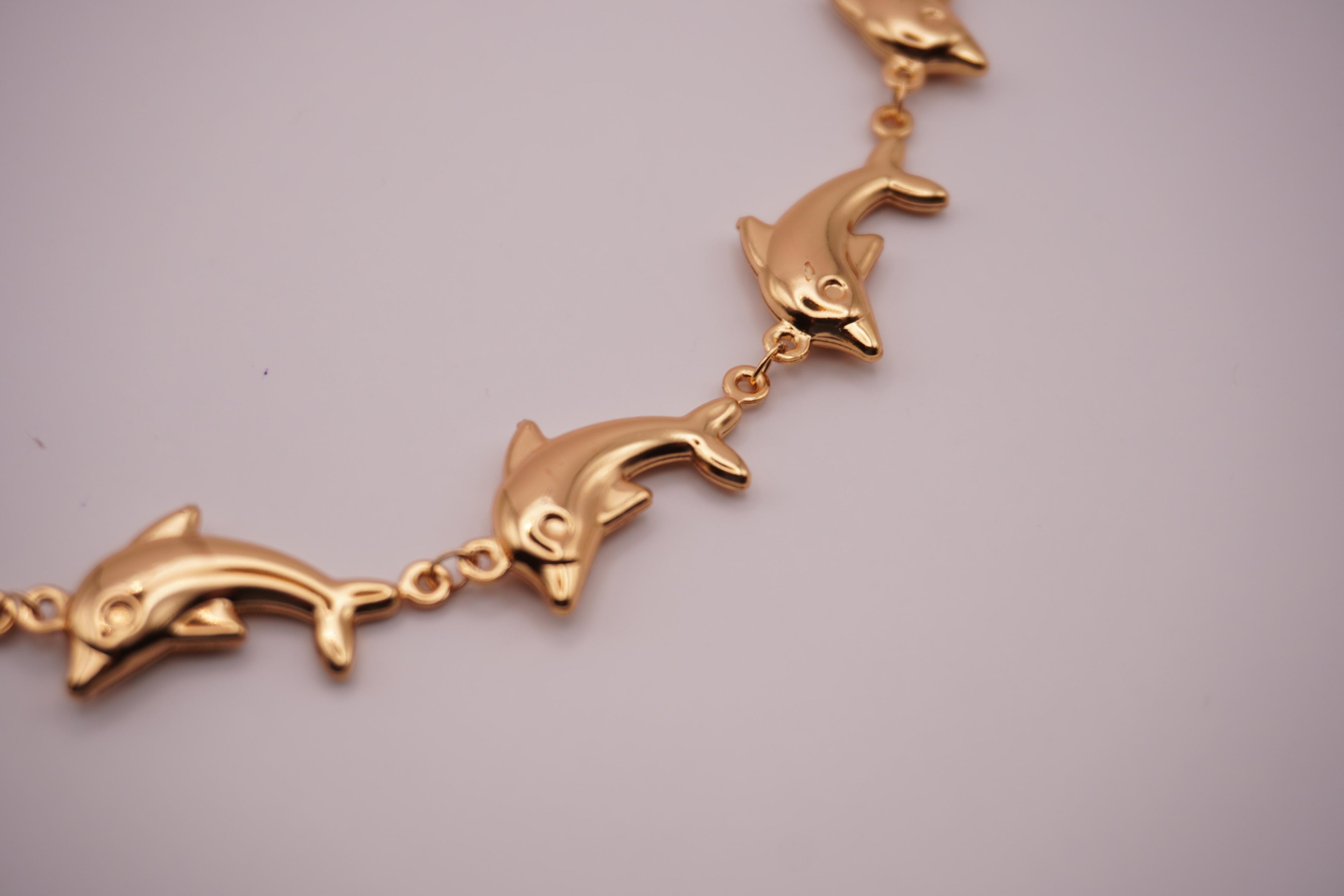 Dolphin Link Necklace