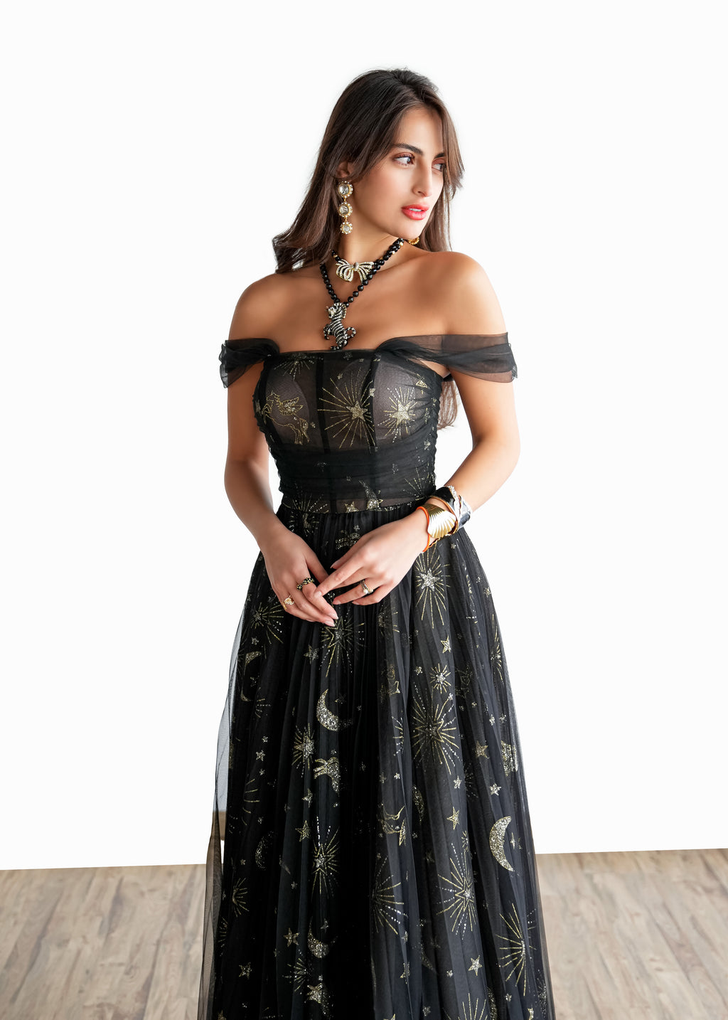 Midnight Stardust Gown