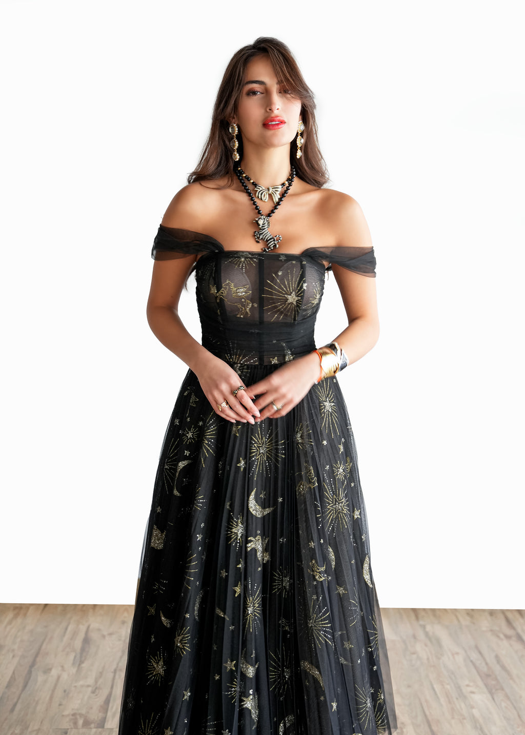 Midnight Stardust Gown