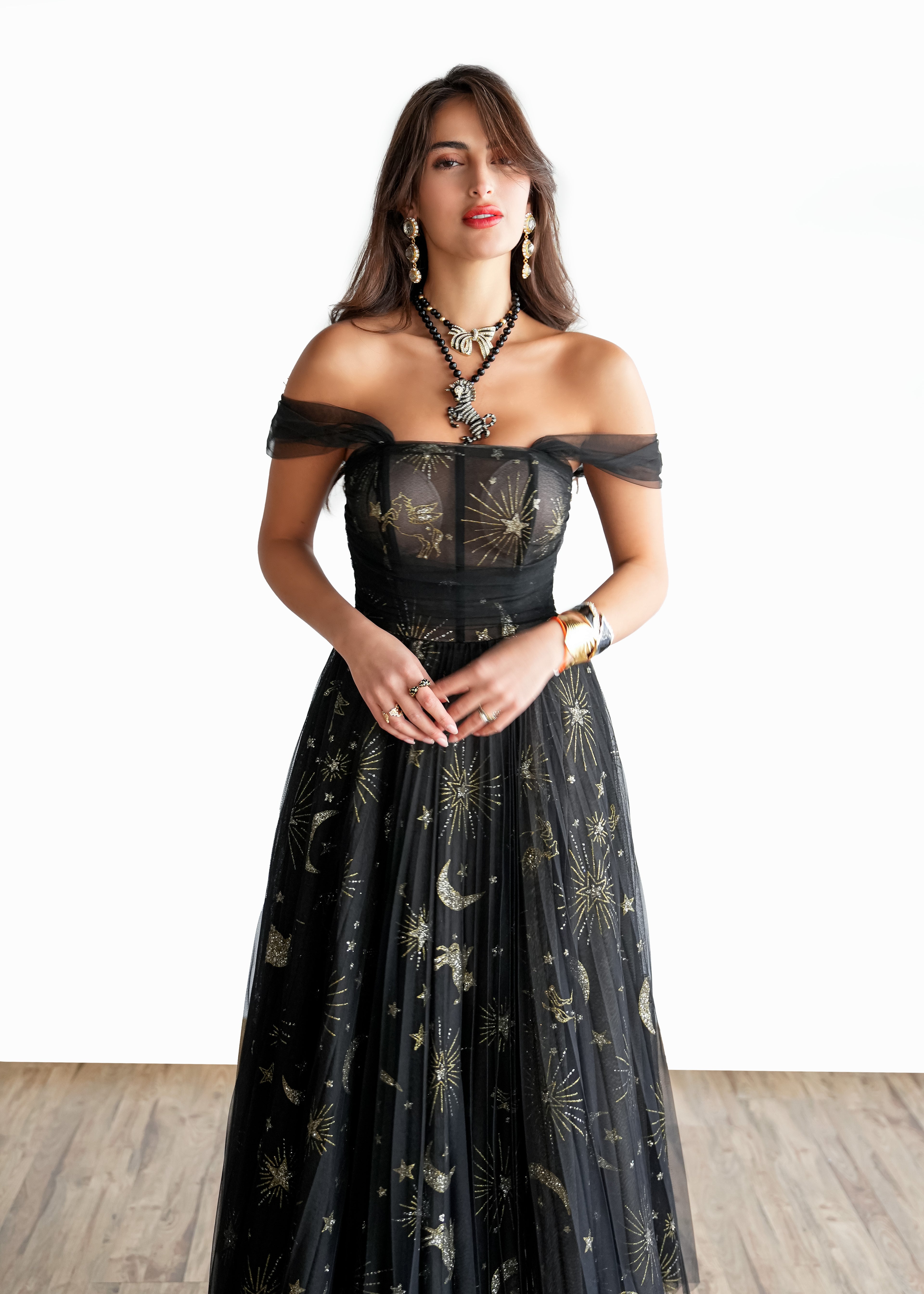 Midnight Stardust Gown