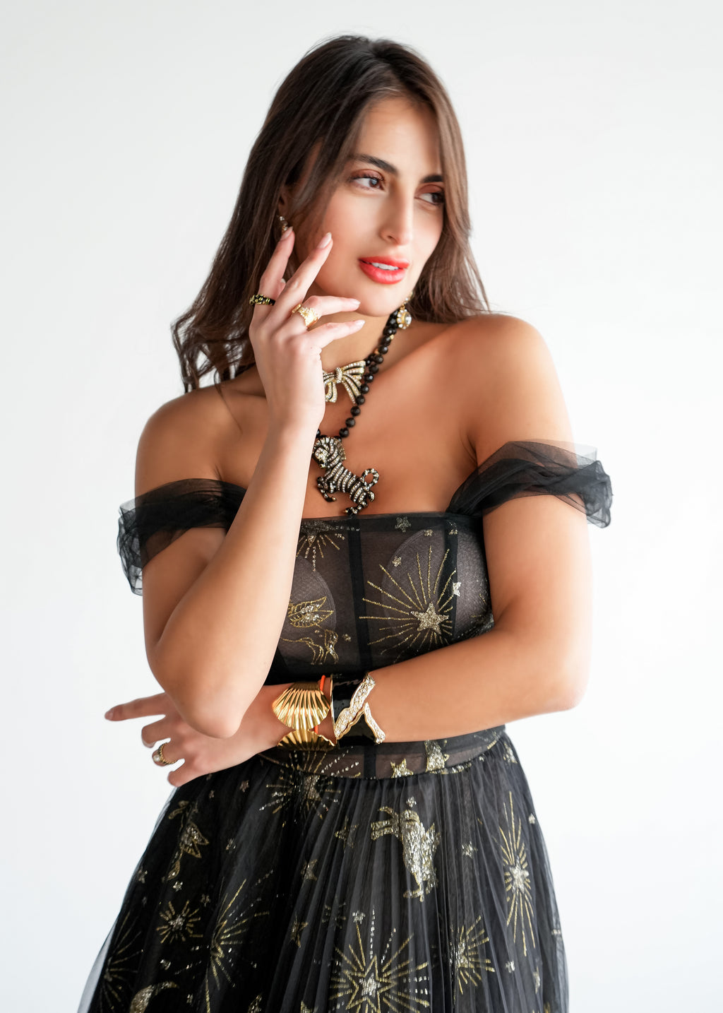 Midnight Stardust Gown