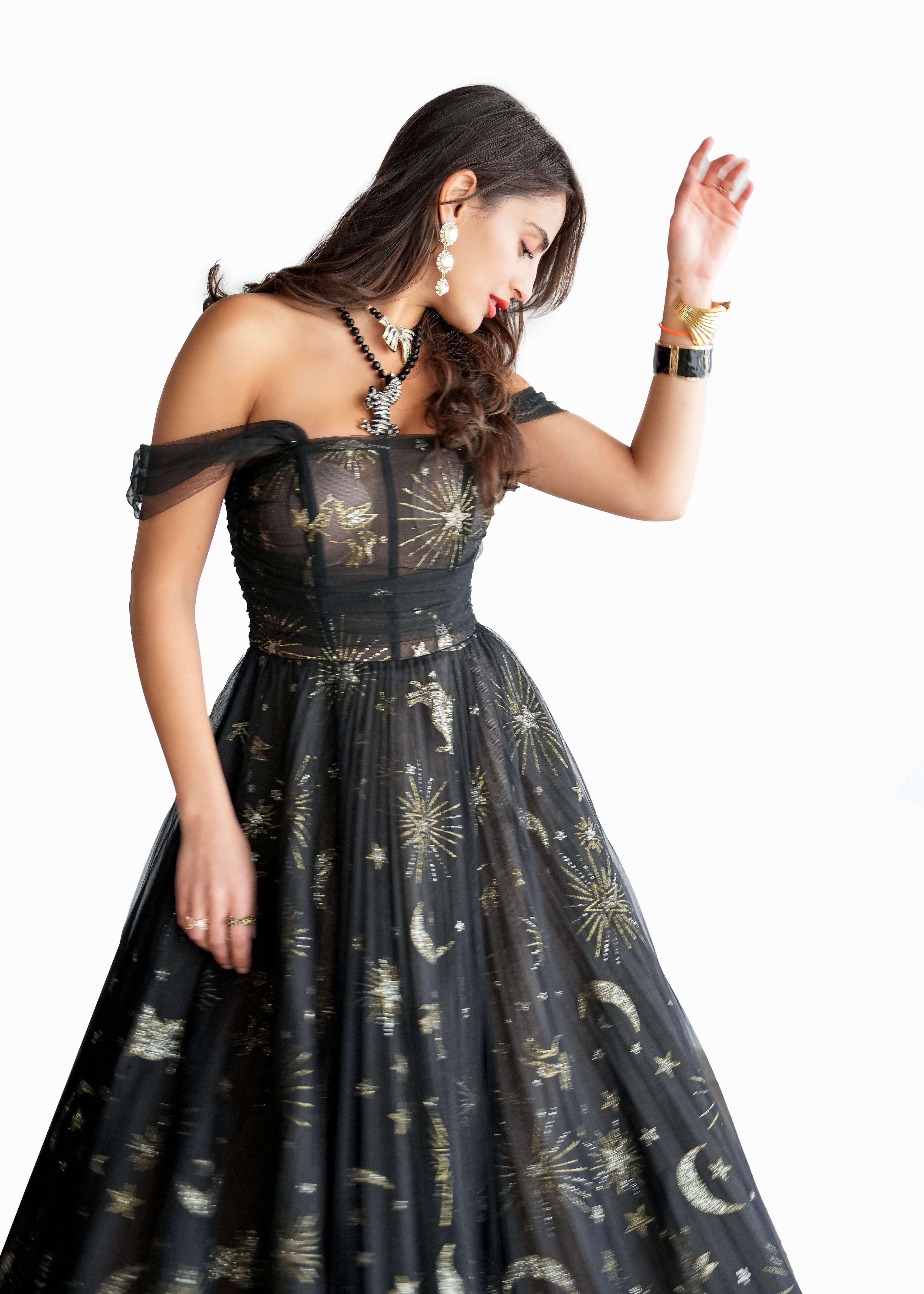 Midnight Stardust Gown