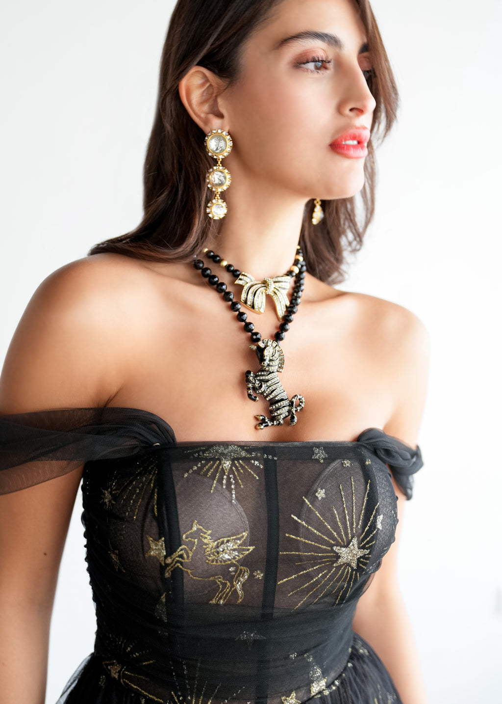 Midnight Stardust Gown