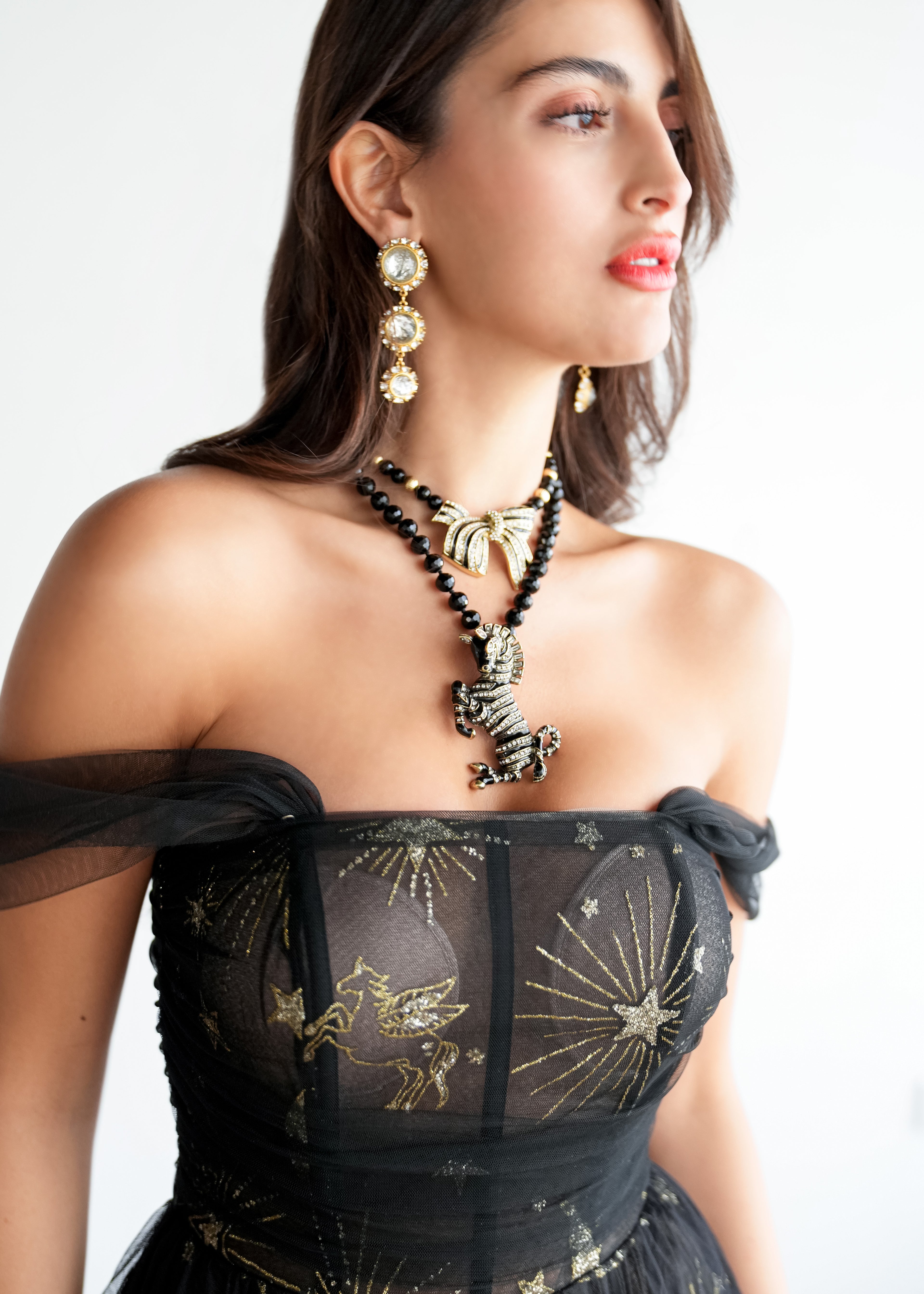 Midnight Stardust Gown