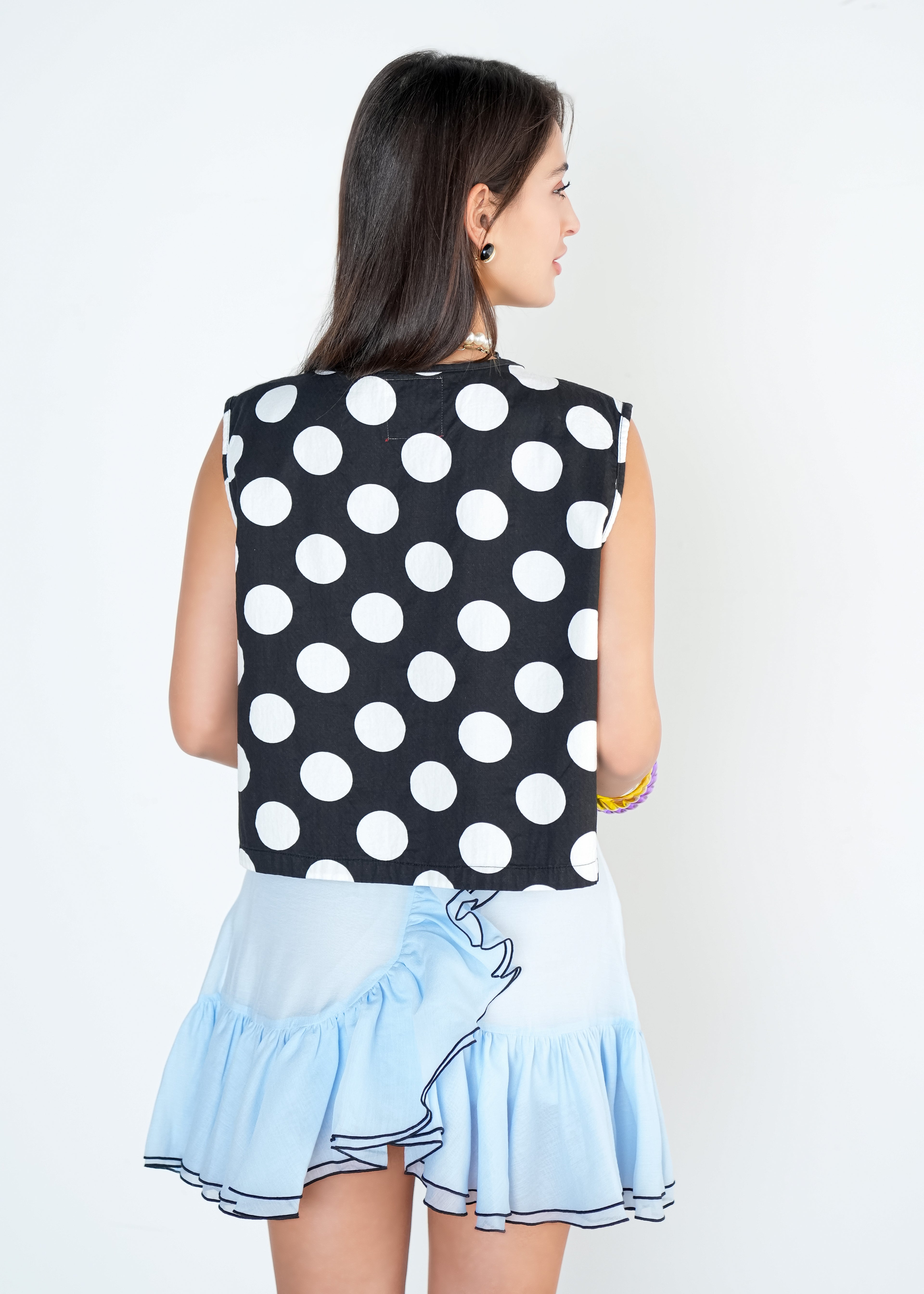 Sky Whisper Ruffle Skirt