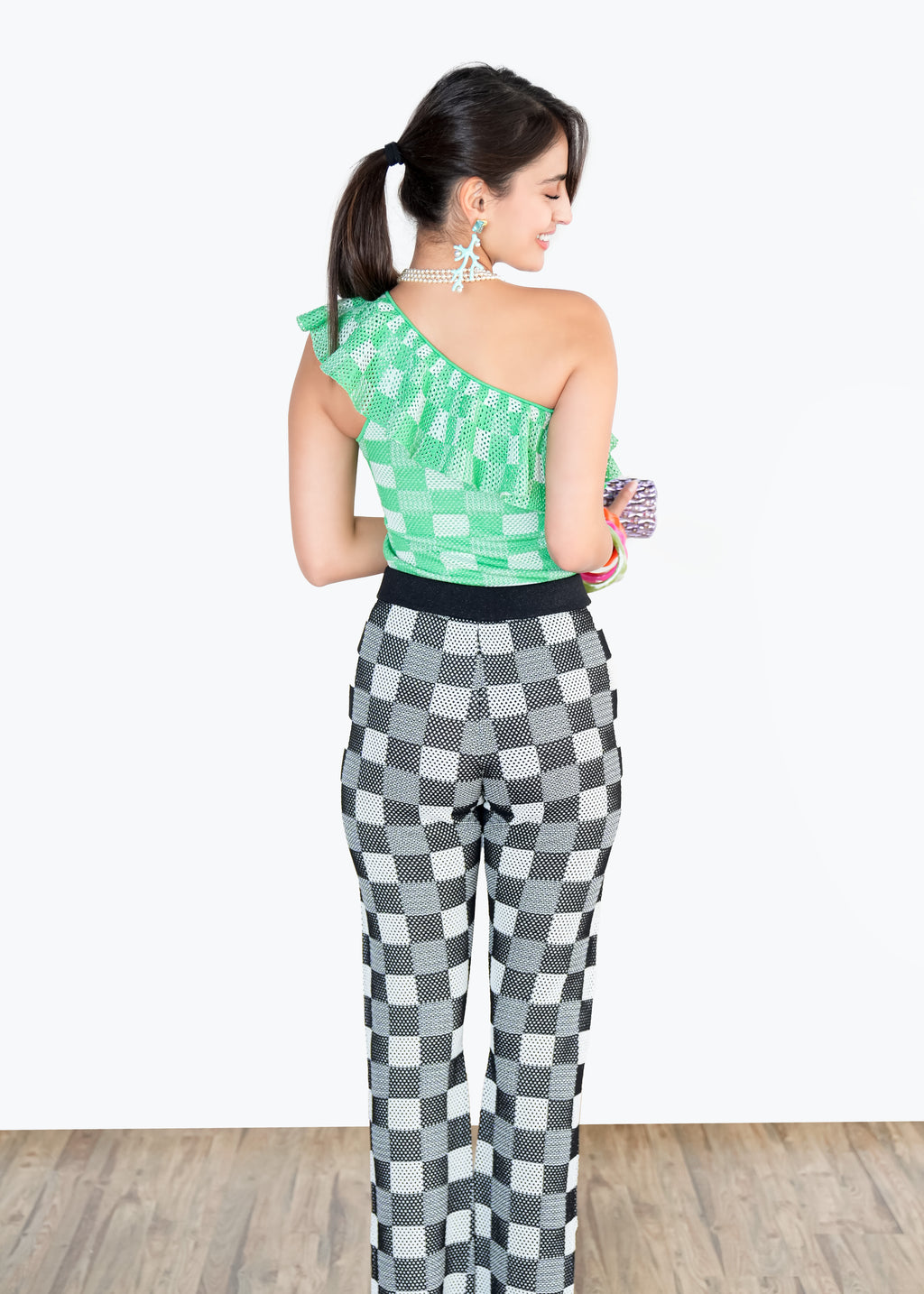 Black & White Checkered Pants