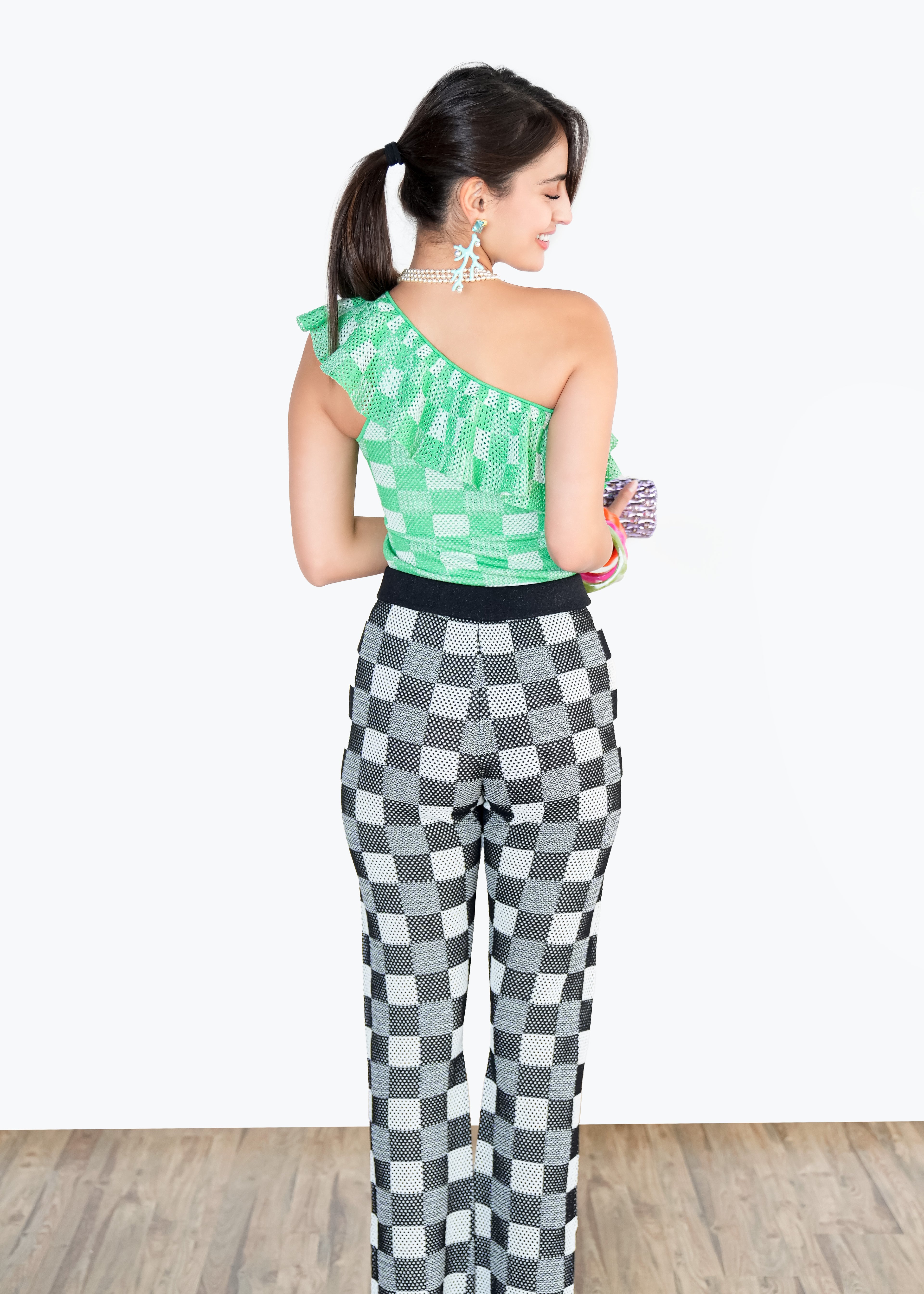 Black & White Checkered Pants