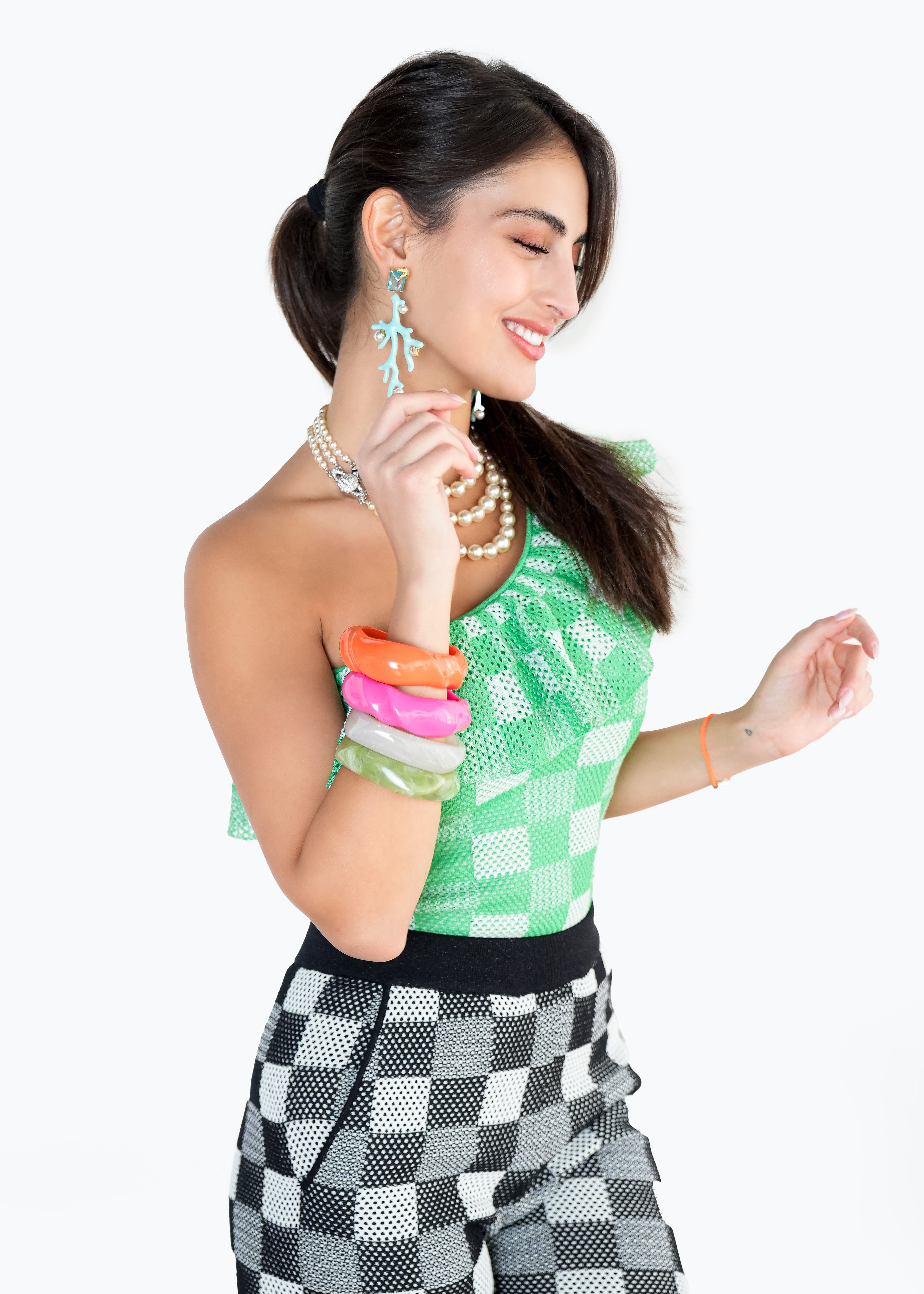 Black & White Checkered Pants