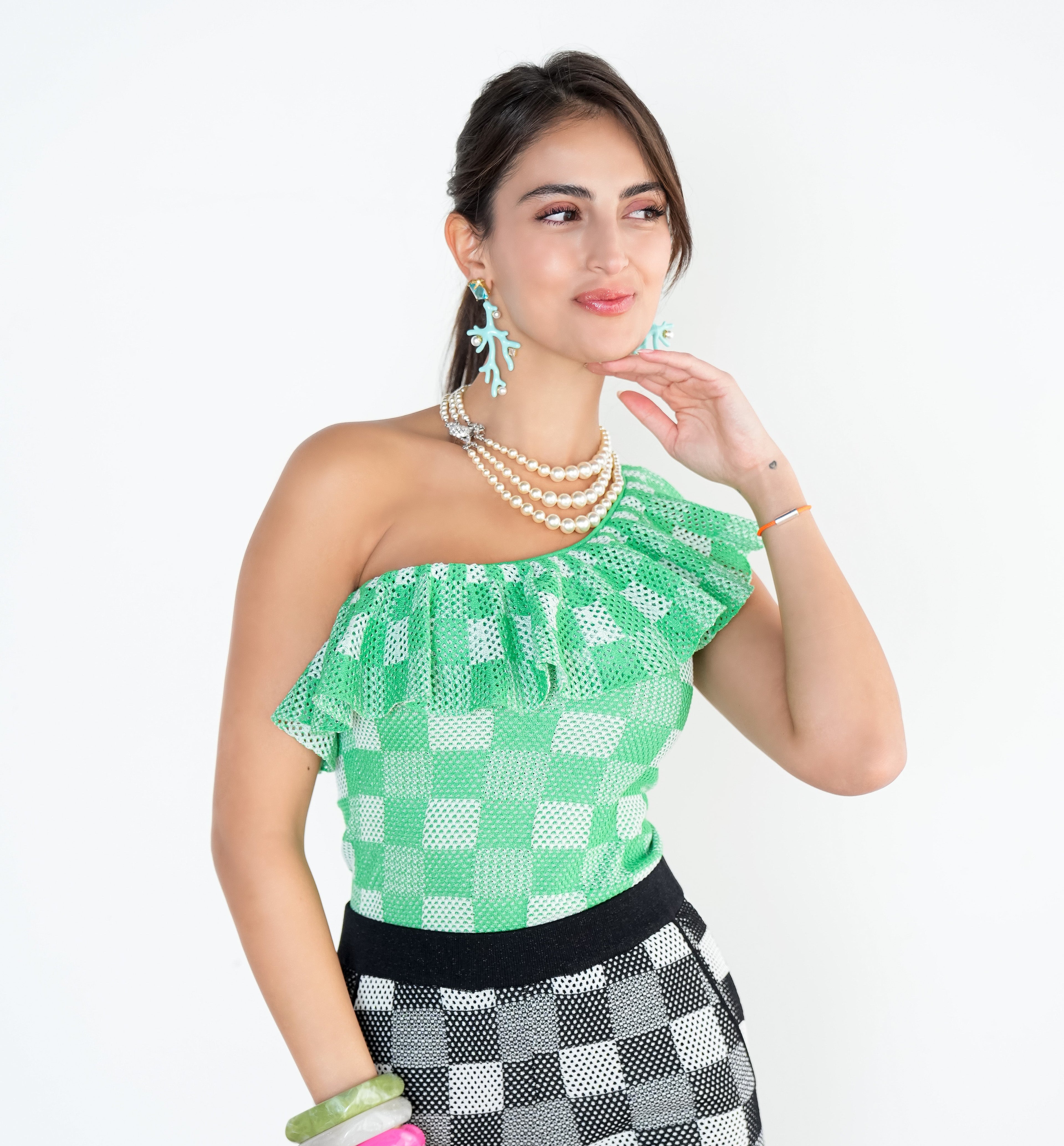 Black & White Checkered Pants