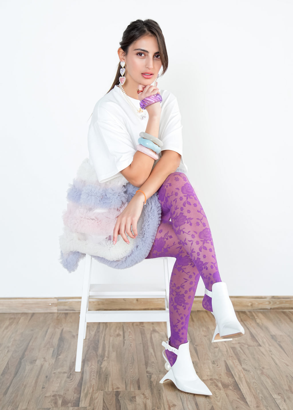 Pastel Ruffle Tulle Dress