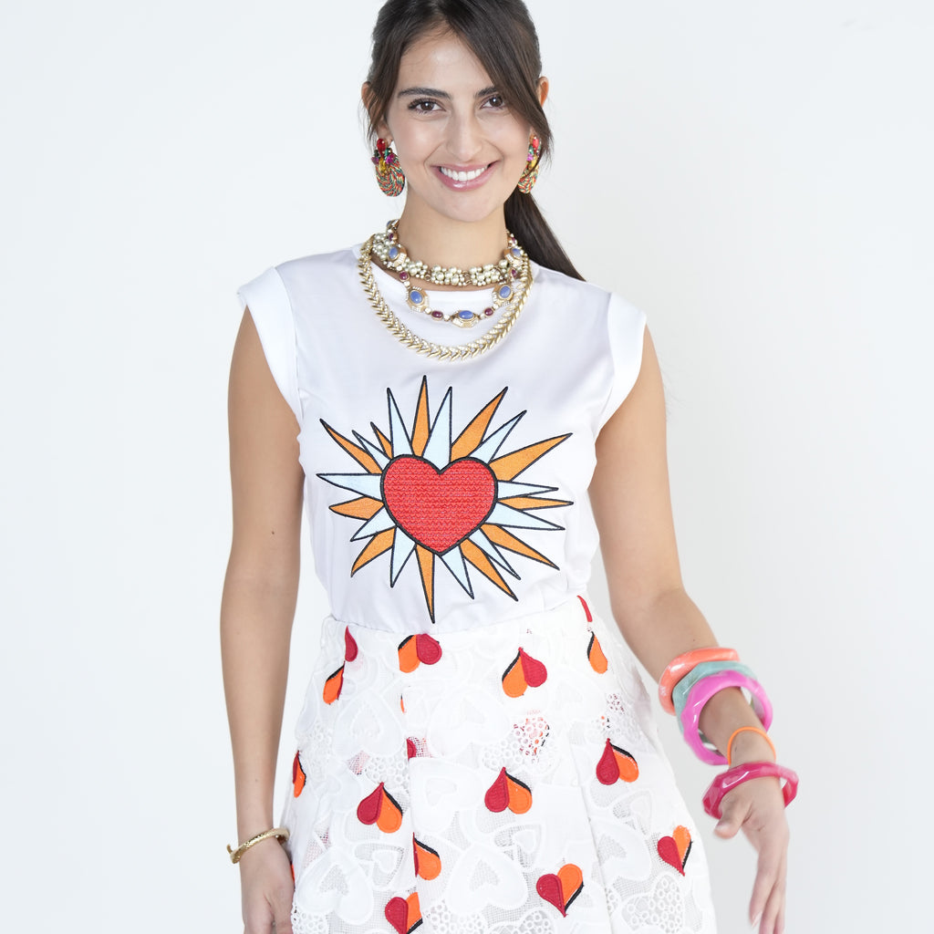 Heart Lace Mini Skirt