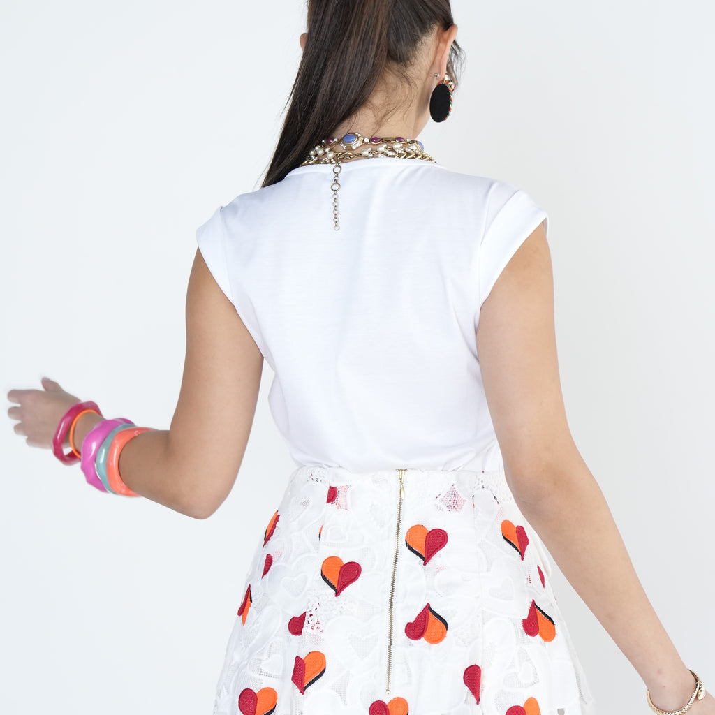 Heart Lace Mini Skirt