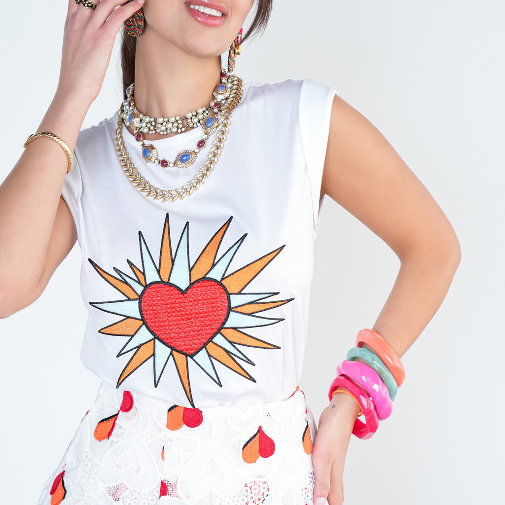 Heart Lace Mini Skirt