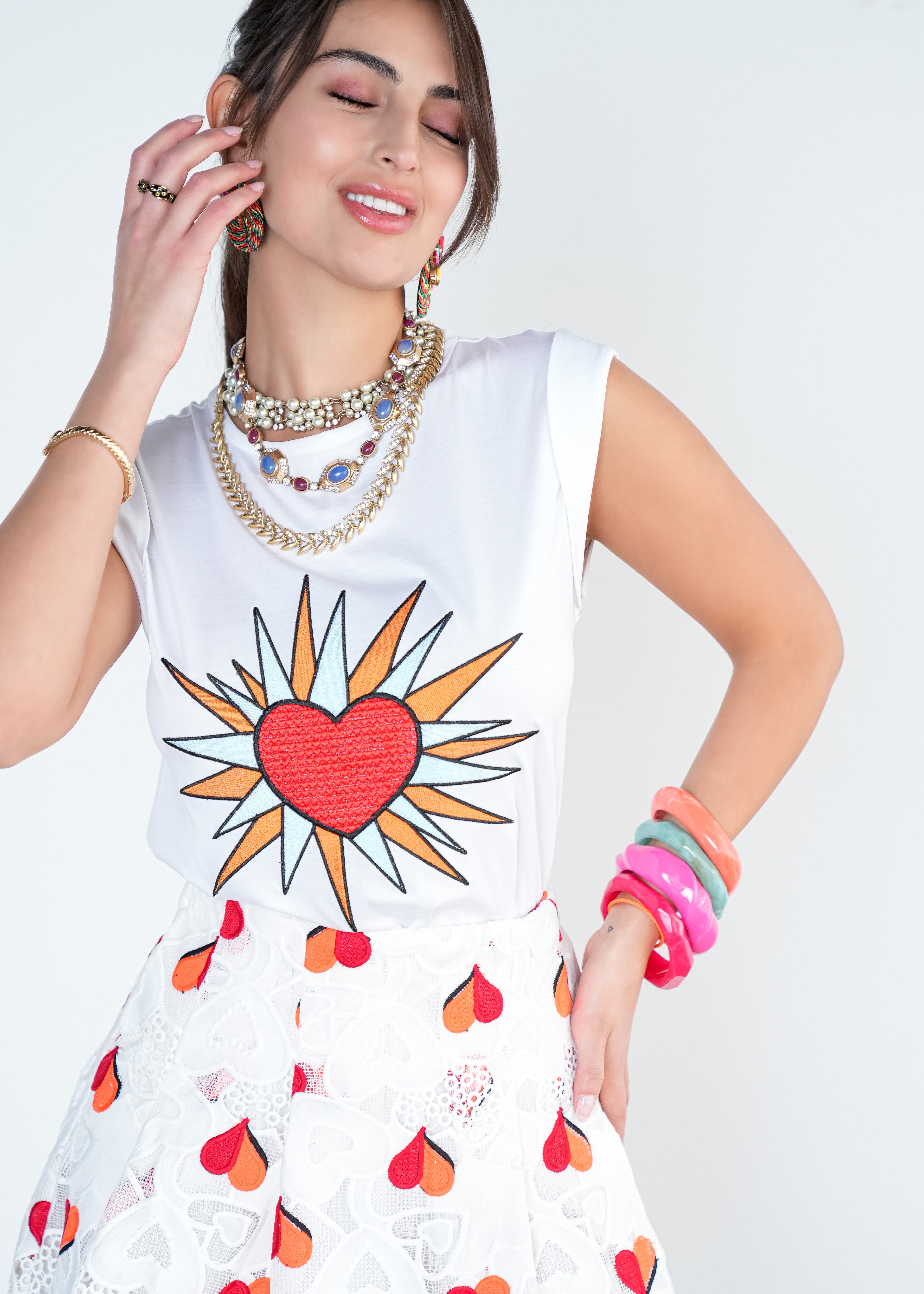 Heartburst Graphic Top