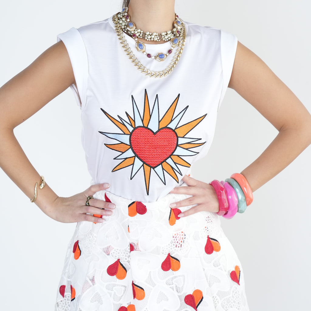 Heart Lace Mini Skirt