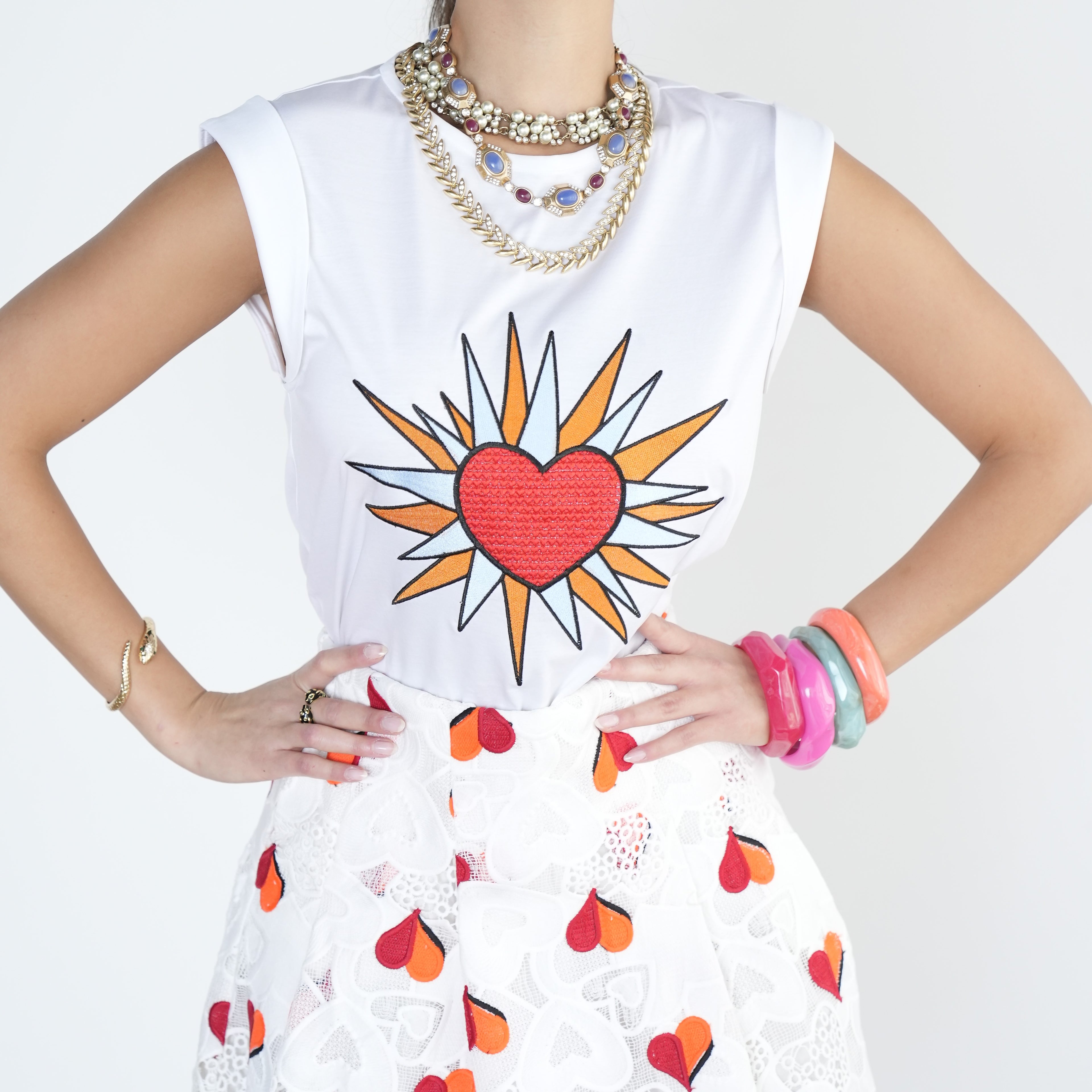 Heart Lace Mini Skirt