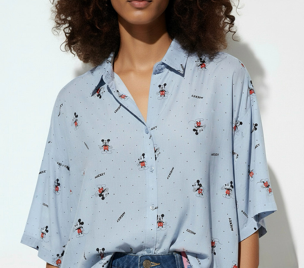Mickey Mouse Print Shirt