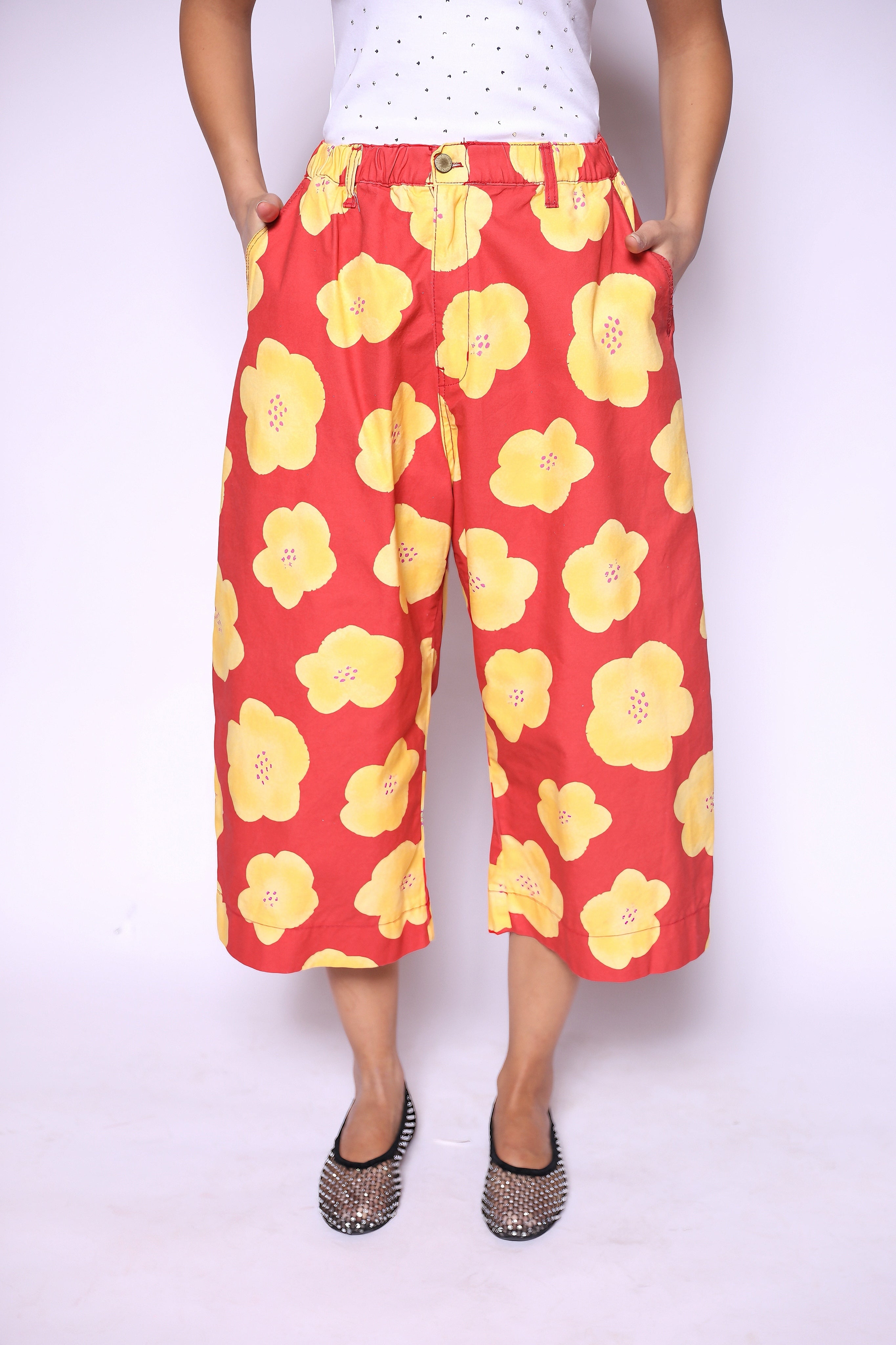 Sunny Bloom Wide-Leg Pants