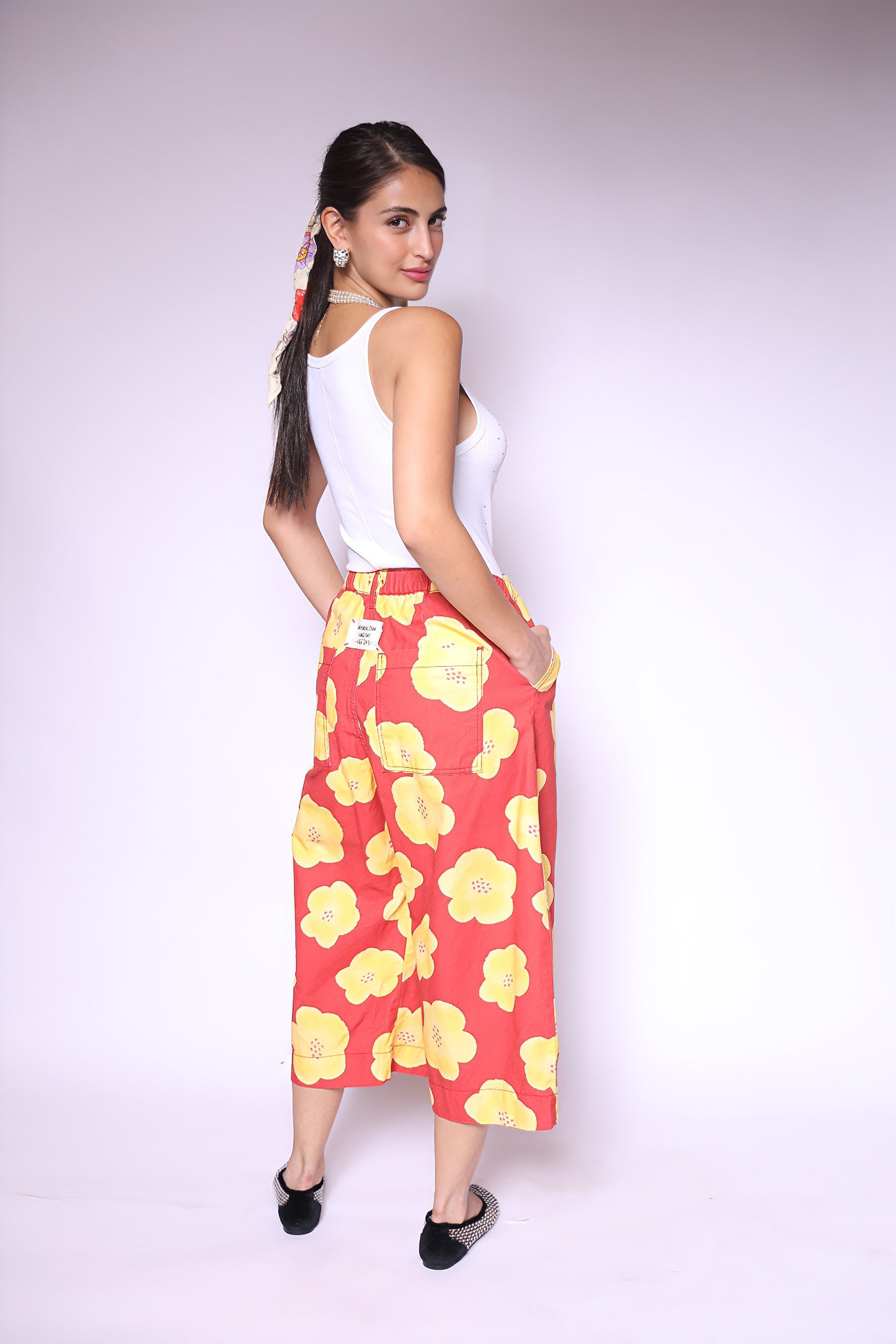 Sunny Bloom Wide-Leg Pants