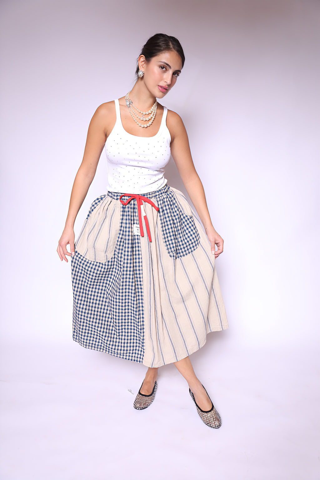 Country Charm Patchwork Skirt