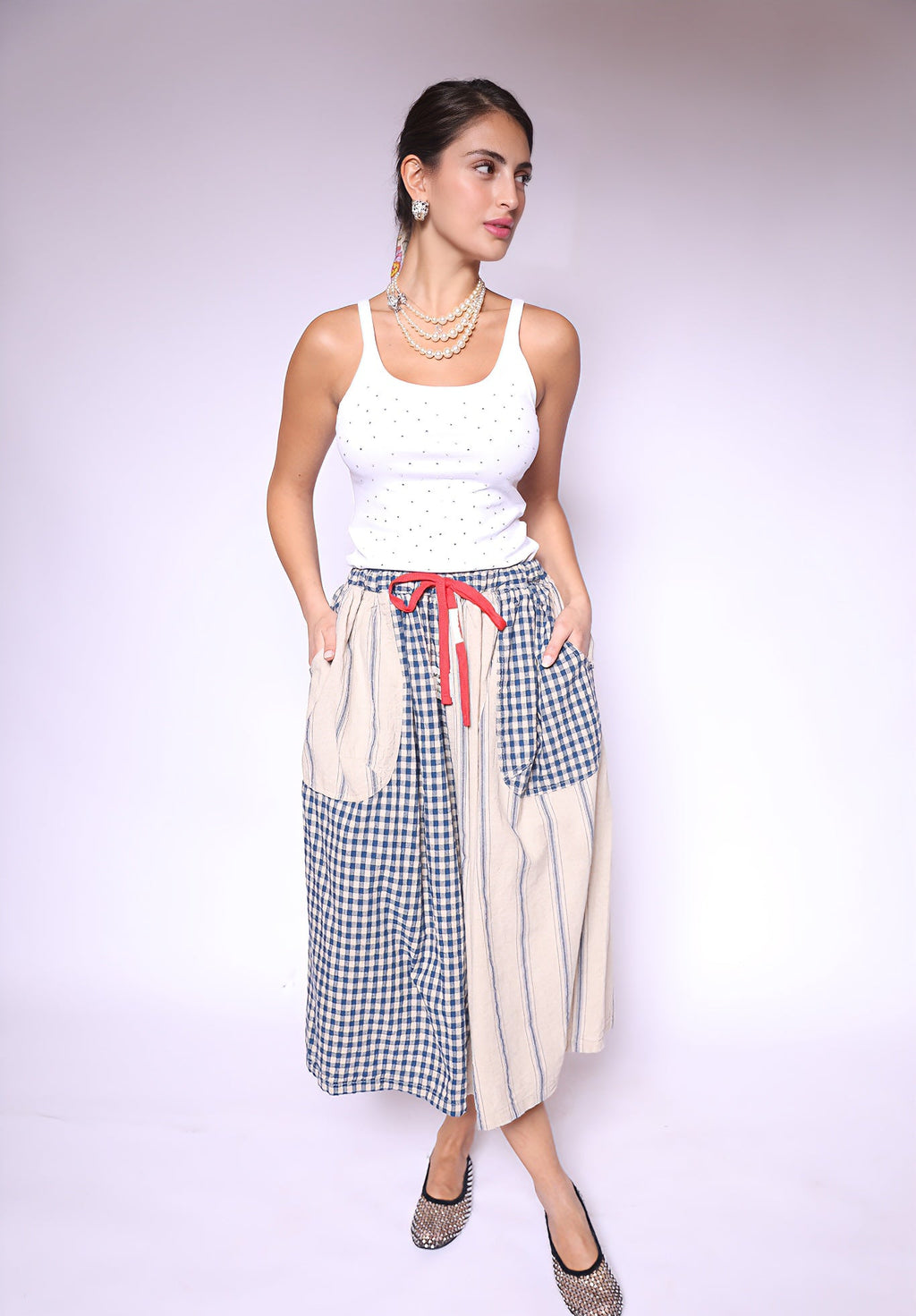 Country Charm Patchwork Skirt