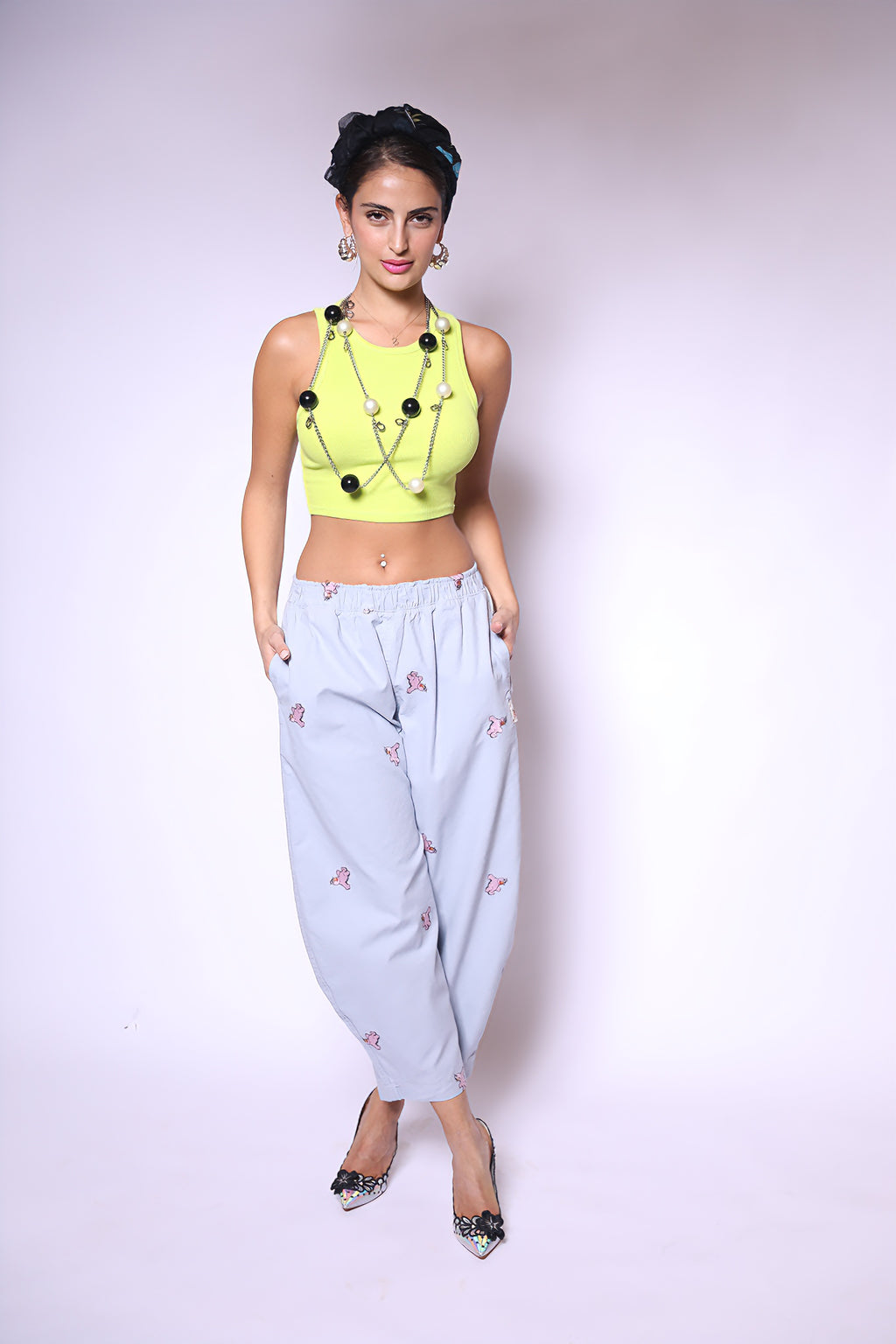 Powder Blue Playful Pants