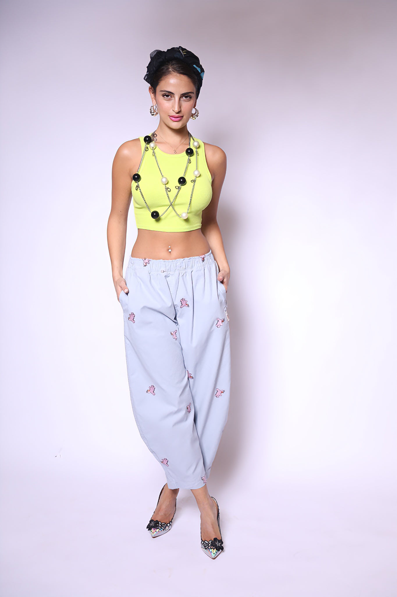 Powder Blue Playful Pants