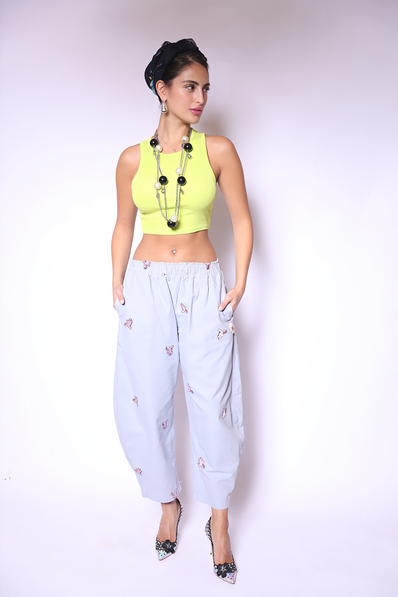 Powder Blue Playful Pants