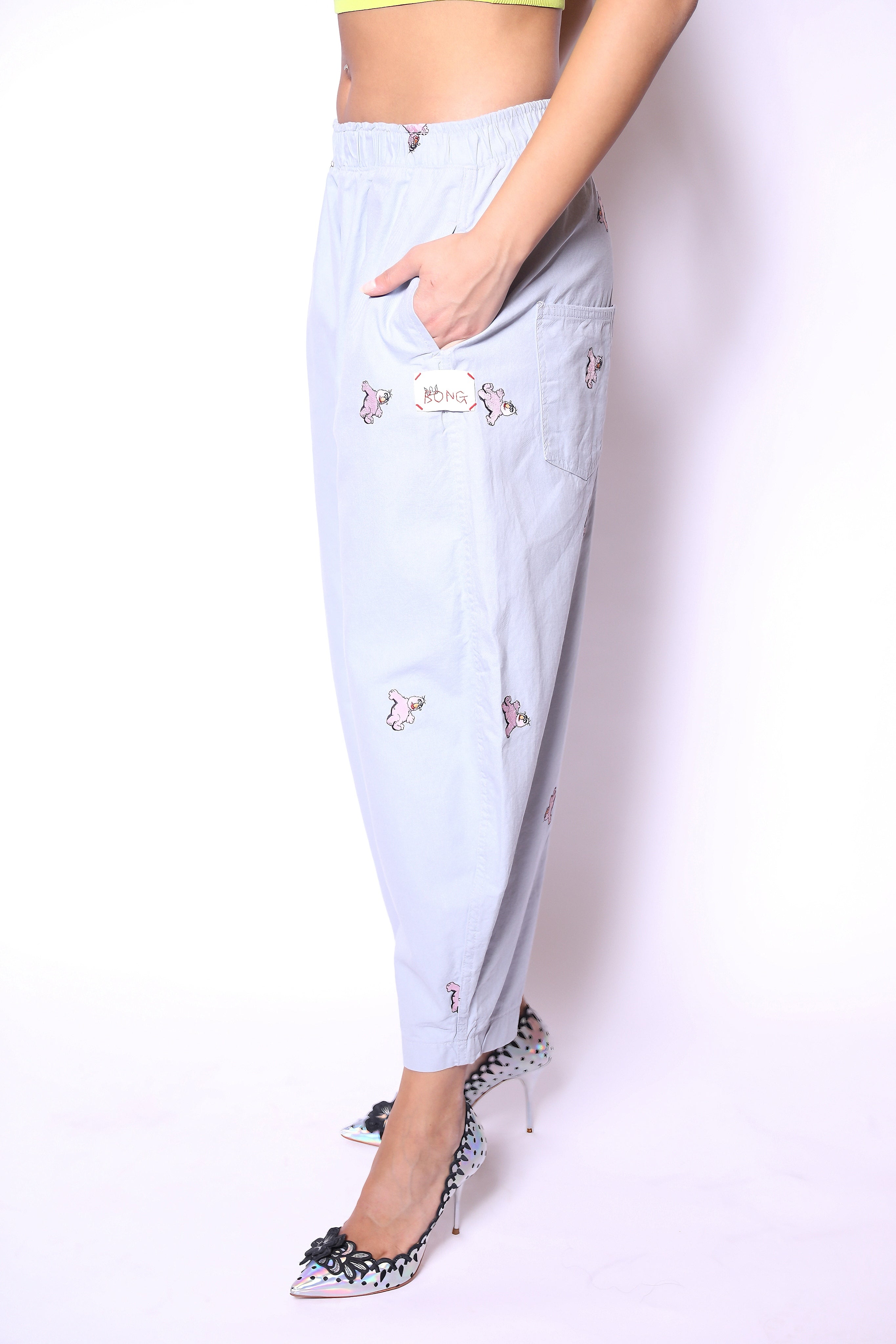 Powder Blue Playful Pants