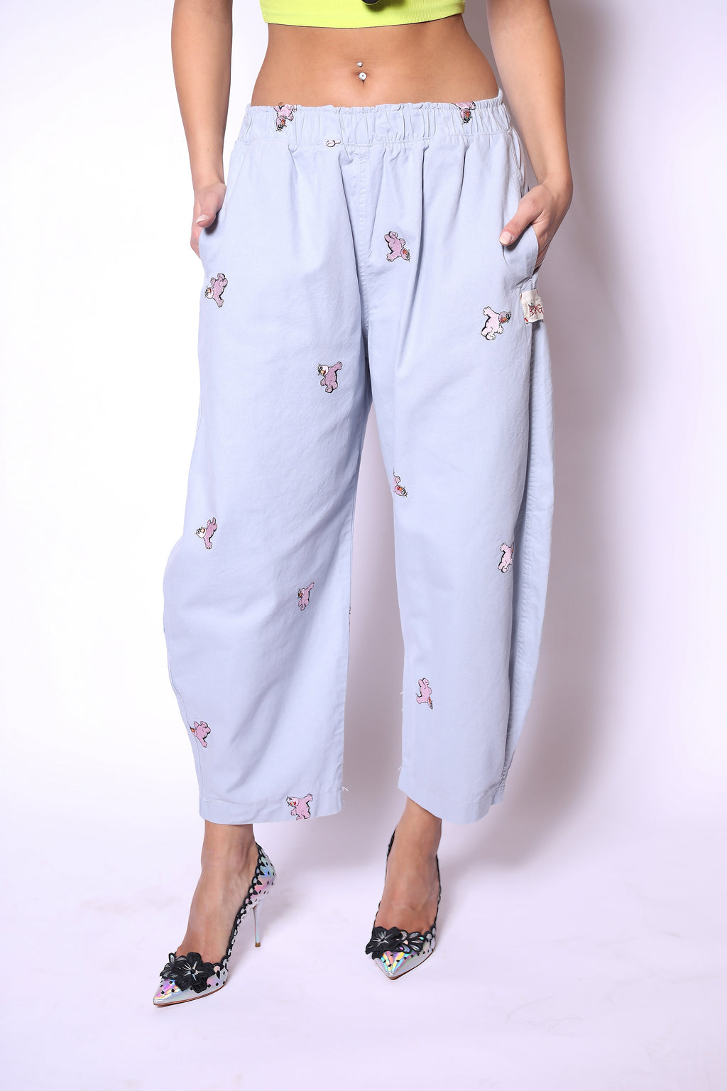 Powder Blue Playful Pants