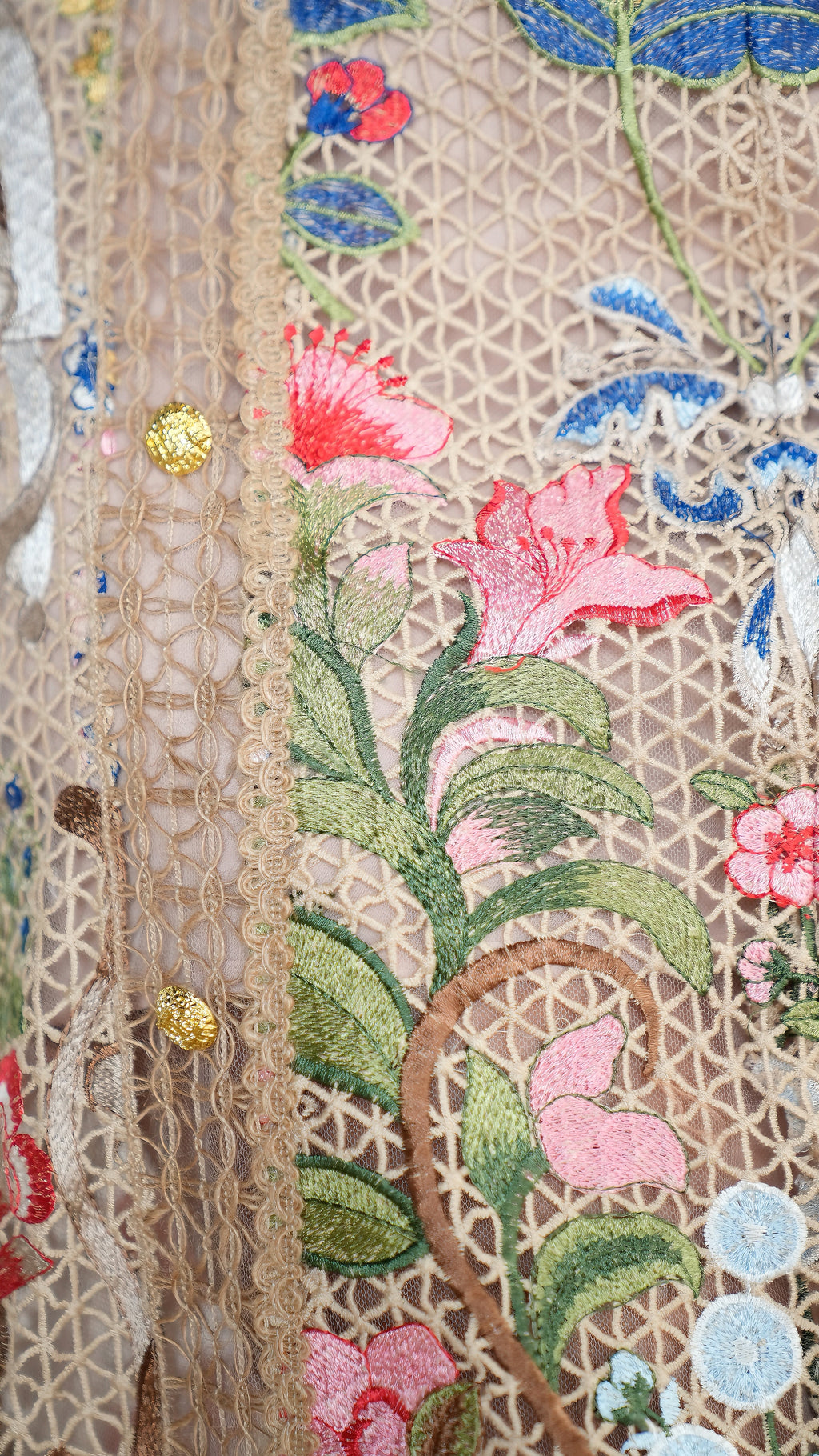 Golden Garden Embroidered Dress