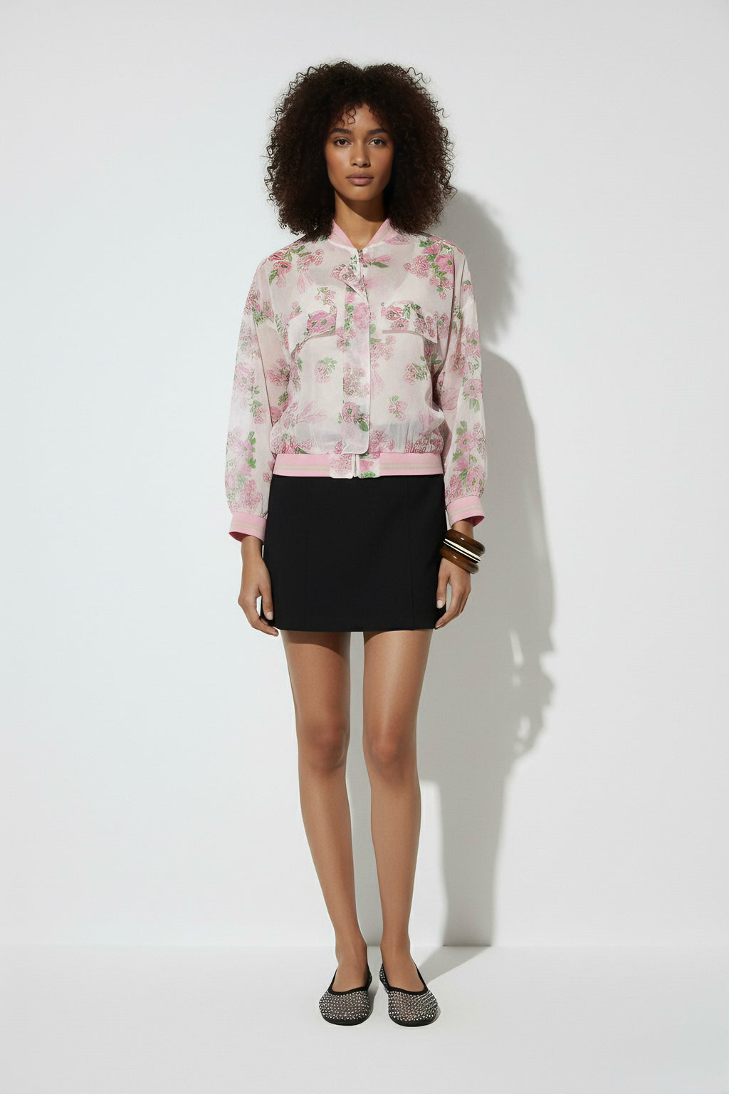 Pastel Bloom Sheer Jacket