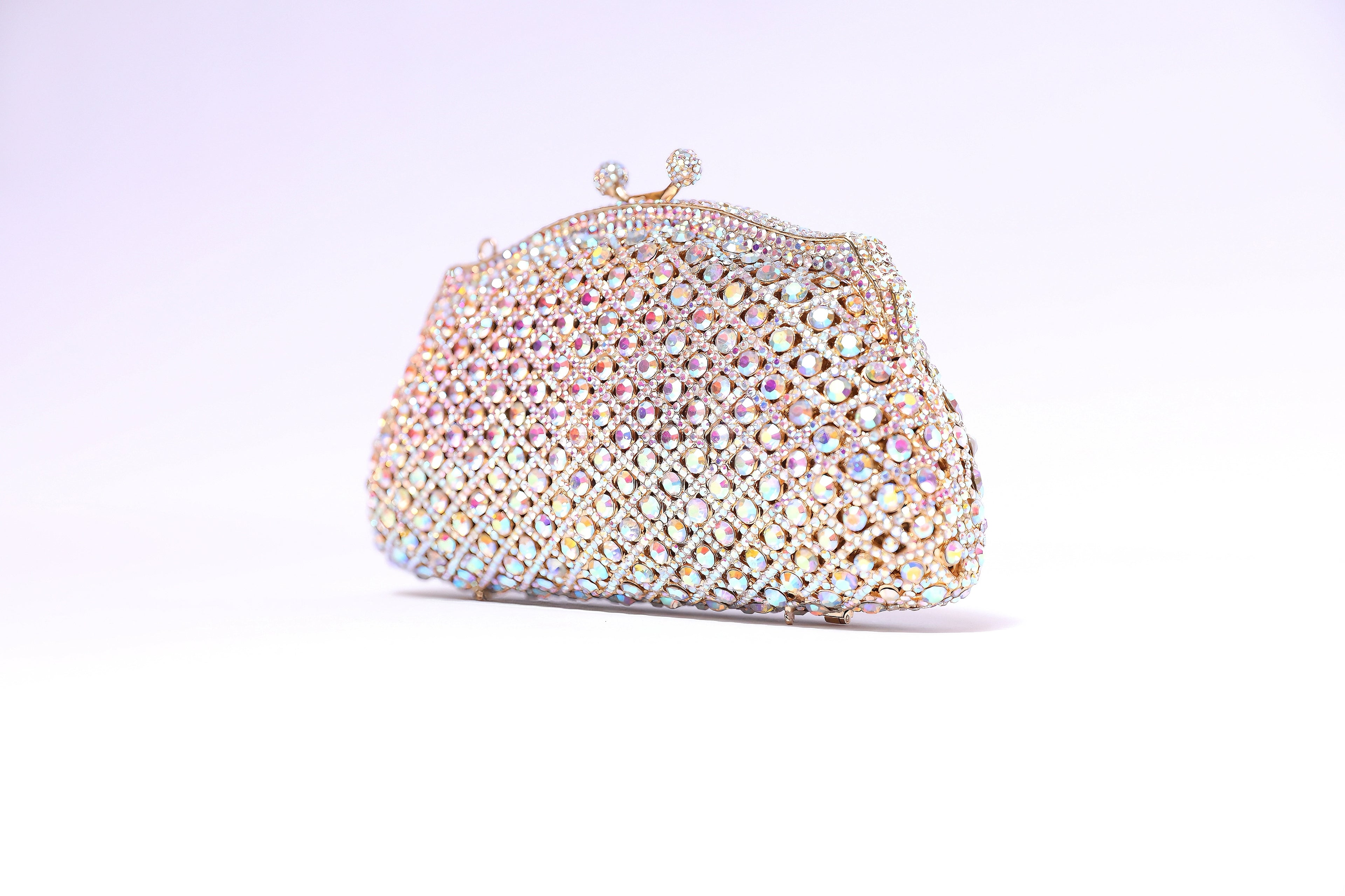 Iridescent Diamond Clutch
