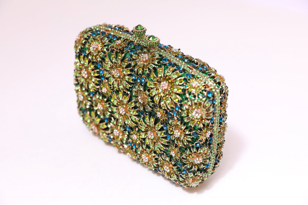 Emerald Bloom Clutch