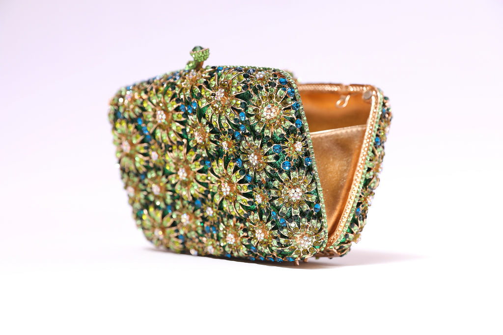 Emerald Bloom Clutch
