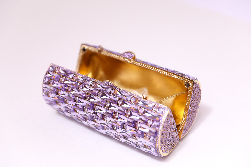 Lilac Tube Clutch