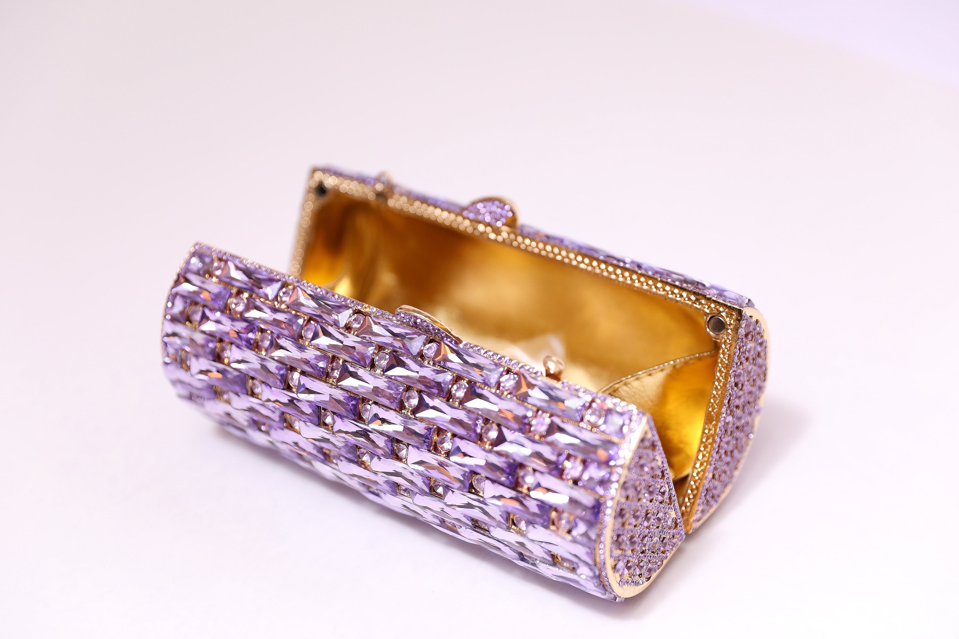 Lilac Tube Clutch