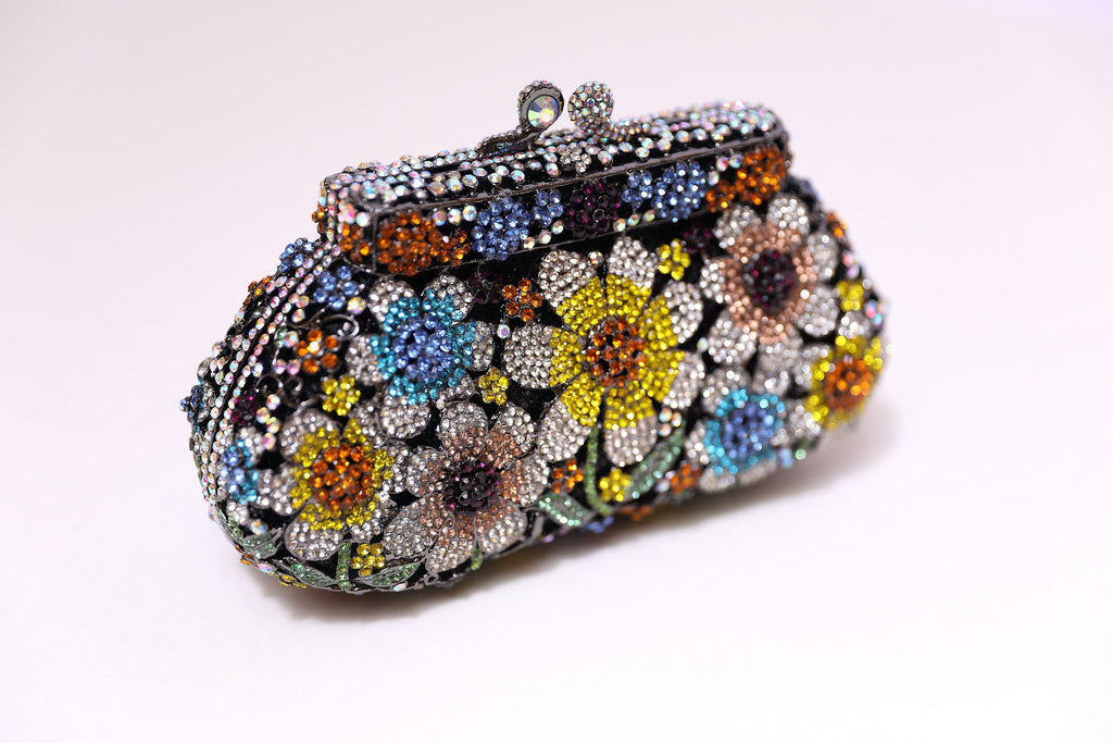Floral Jewel Clutch
