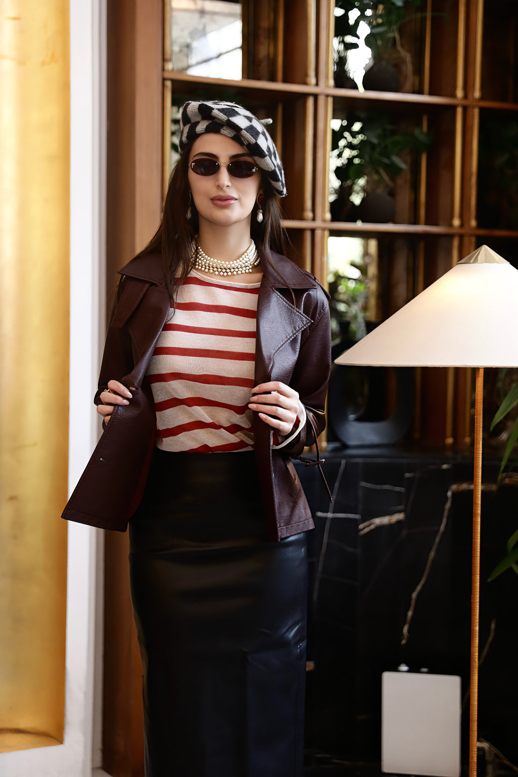 Burgundy Leather Jacket