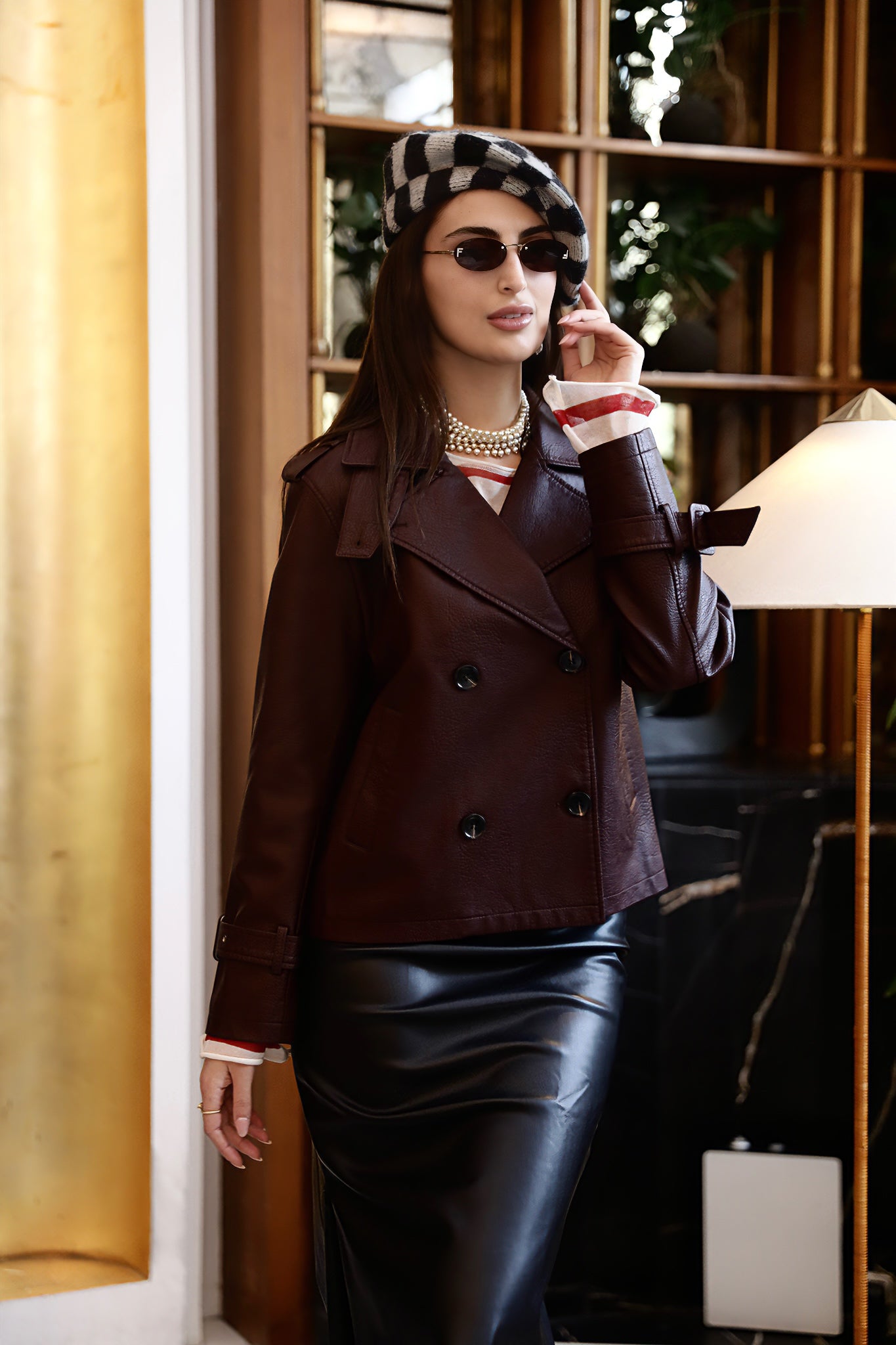 Burgundy Leather Jacket