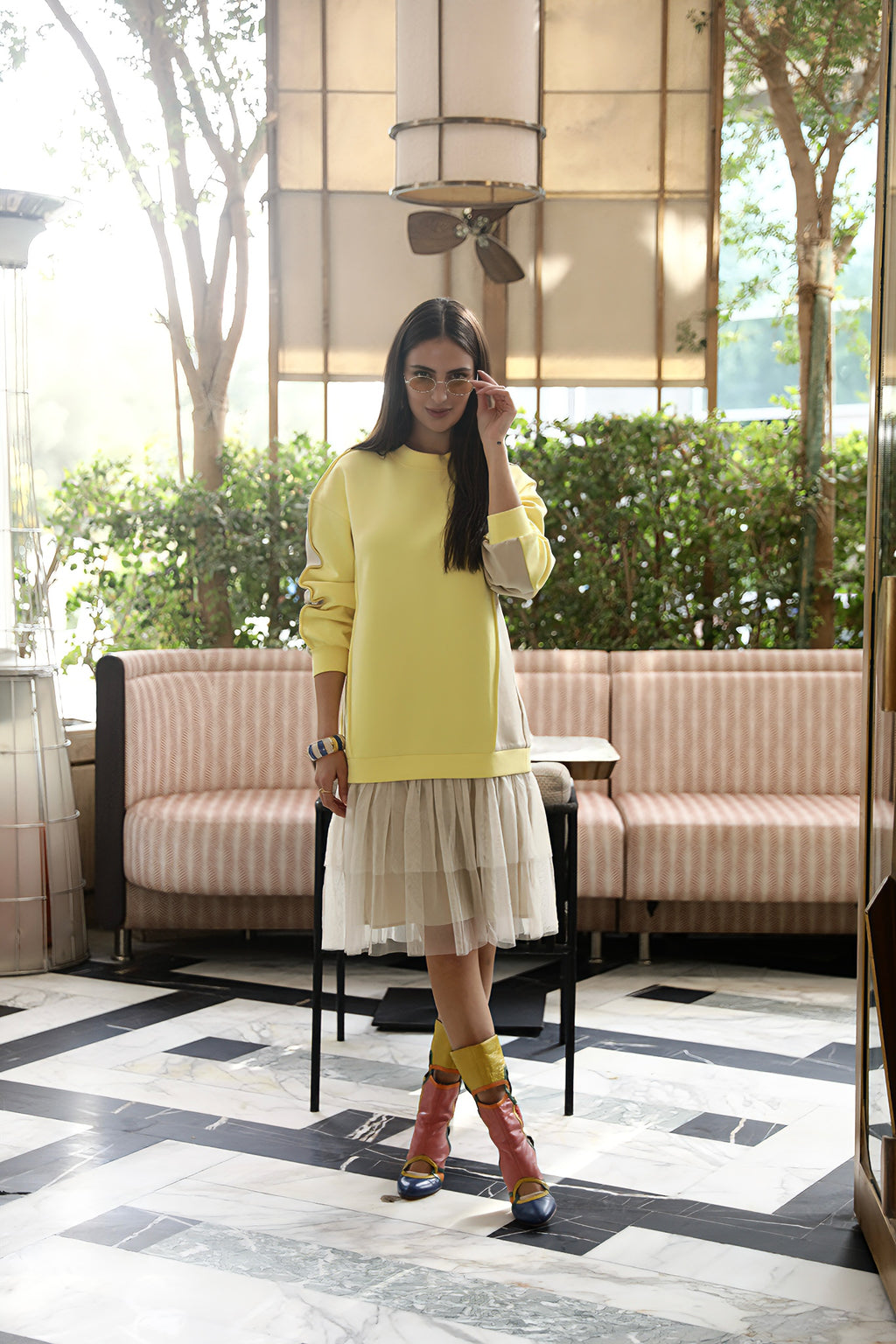 فستان سويت شيرت طويل