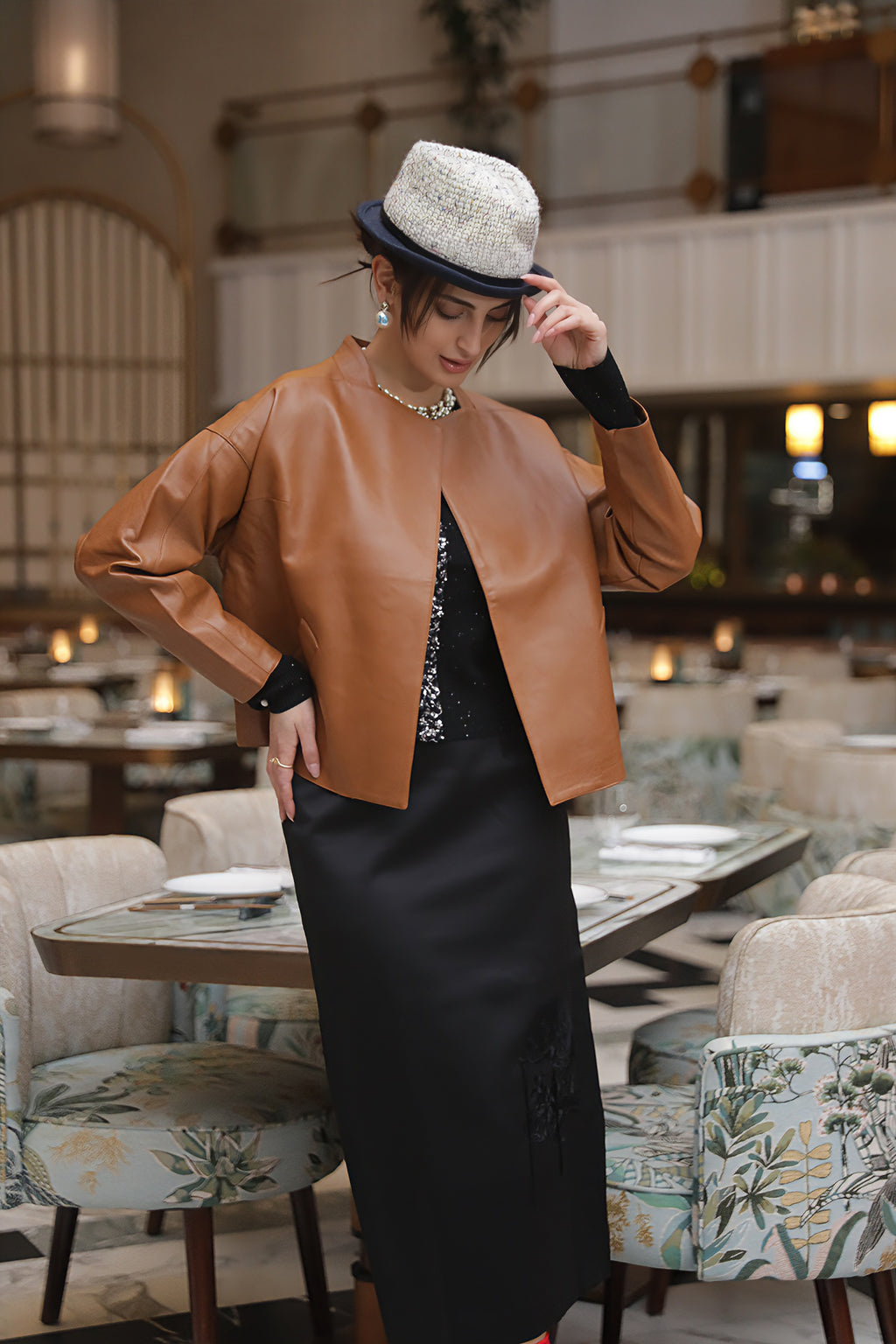 Clean-Cut Leather Jacket