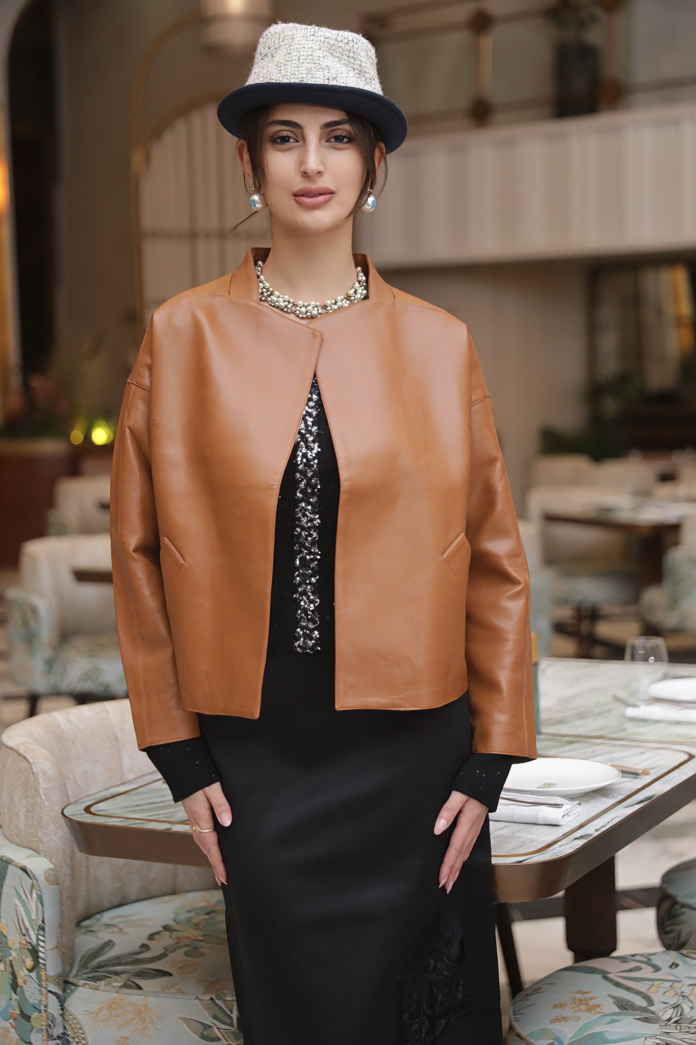 Clean-Cut Leather Jacket