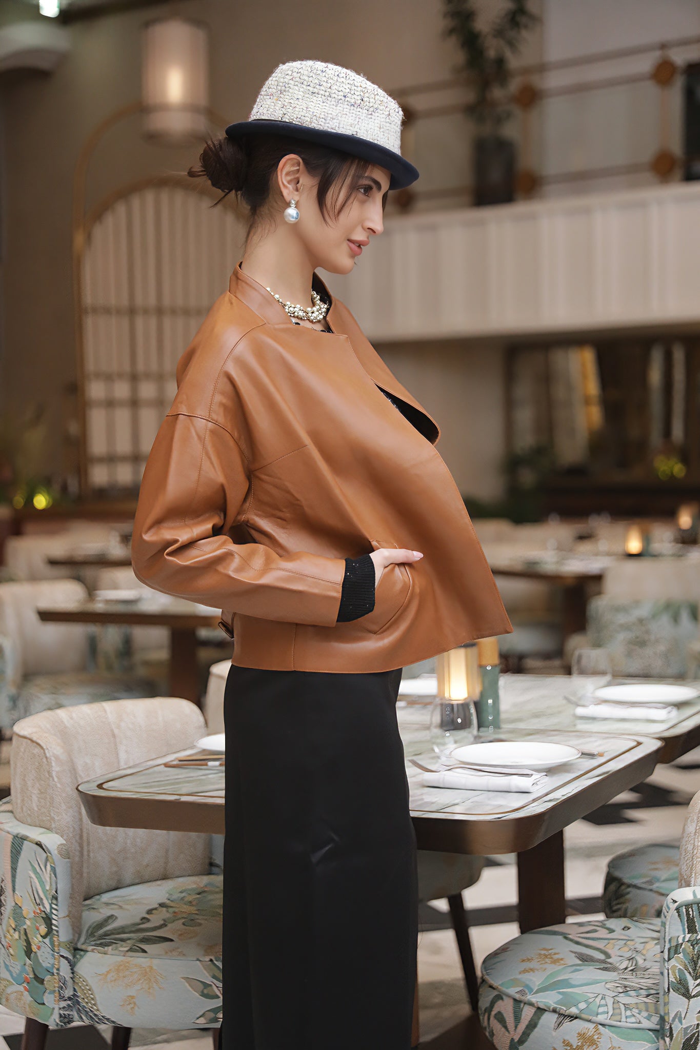 Clean-Cut Leather Jacket