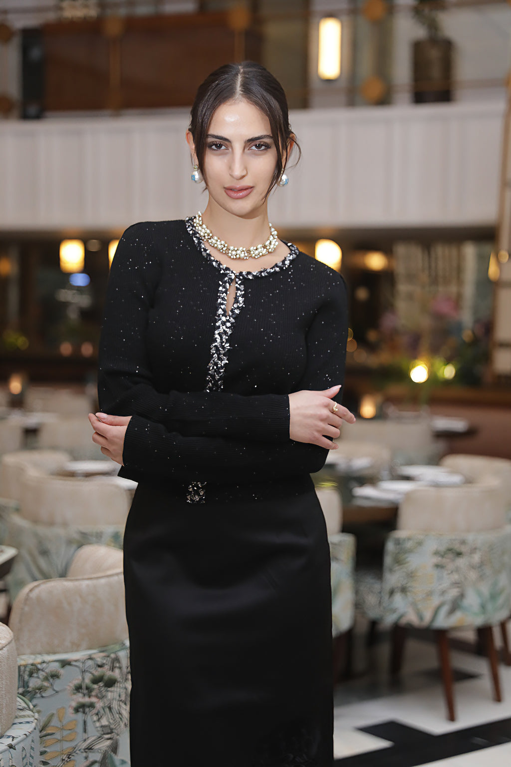 Classic Embroidered Midi Skirt