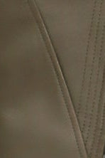 Asymmetric Zip Leather Jacket