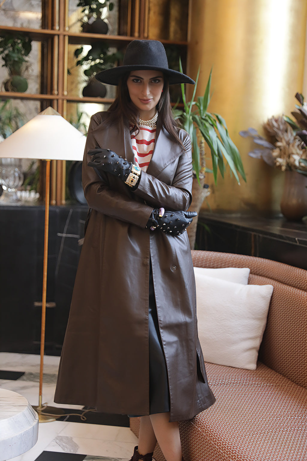 Heritage Leather Trench